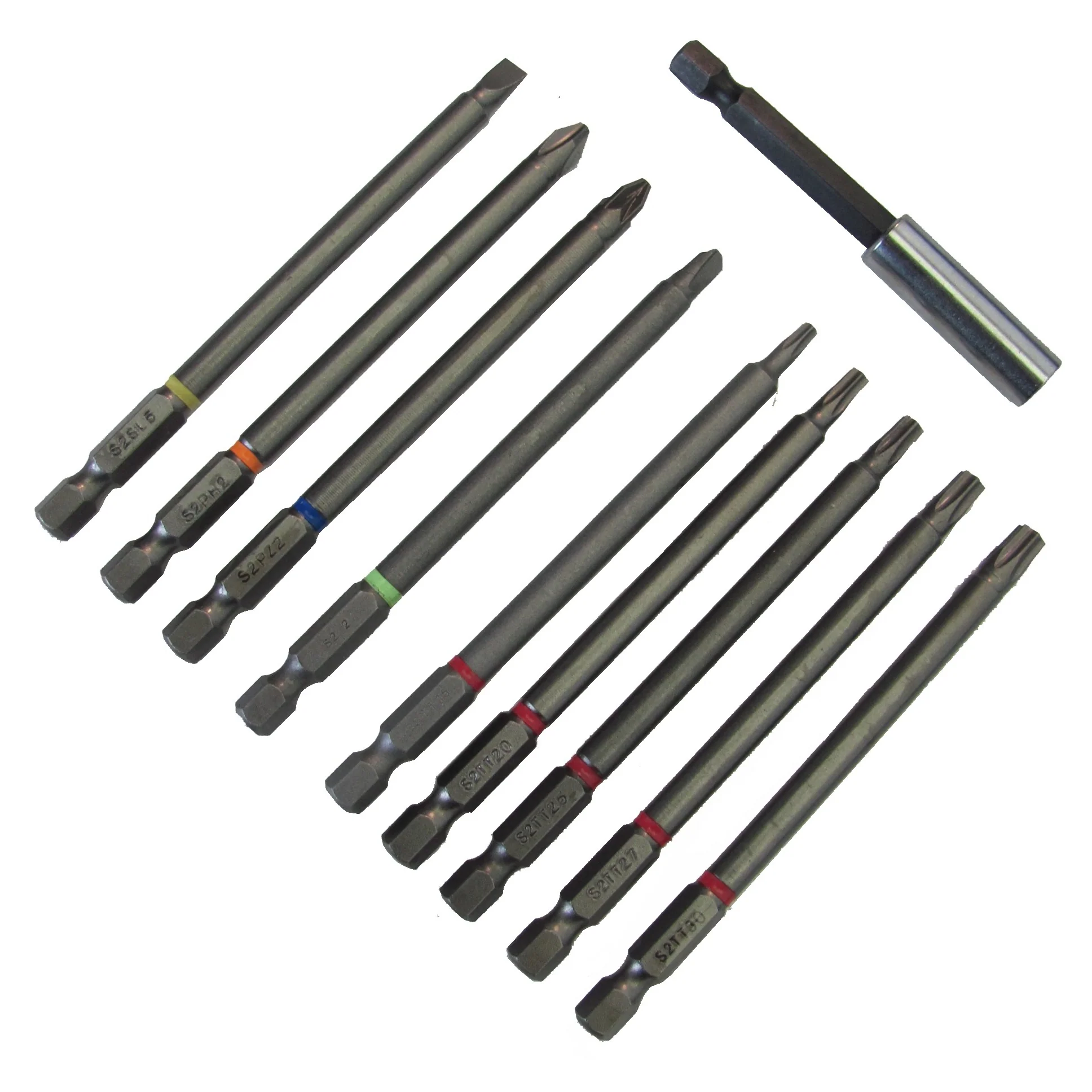 10 Piece Extended Screwdriver Bit Set - Image 3