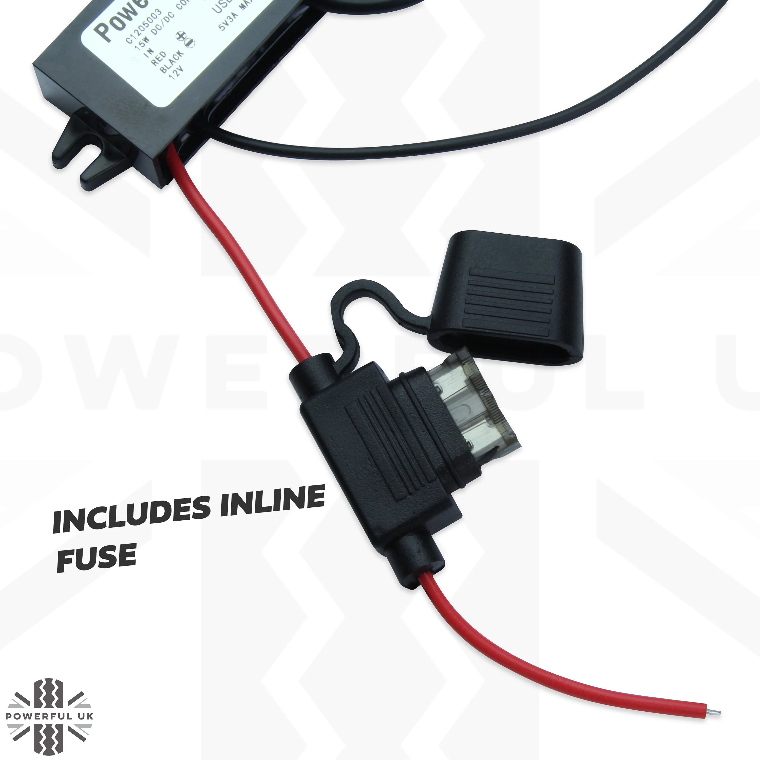 12v to 5v (3A) USB-C Plug Adapter Kit - Image 3