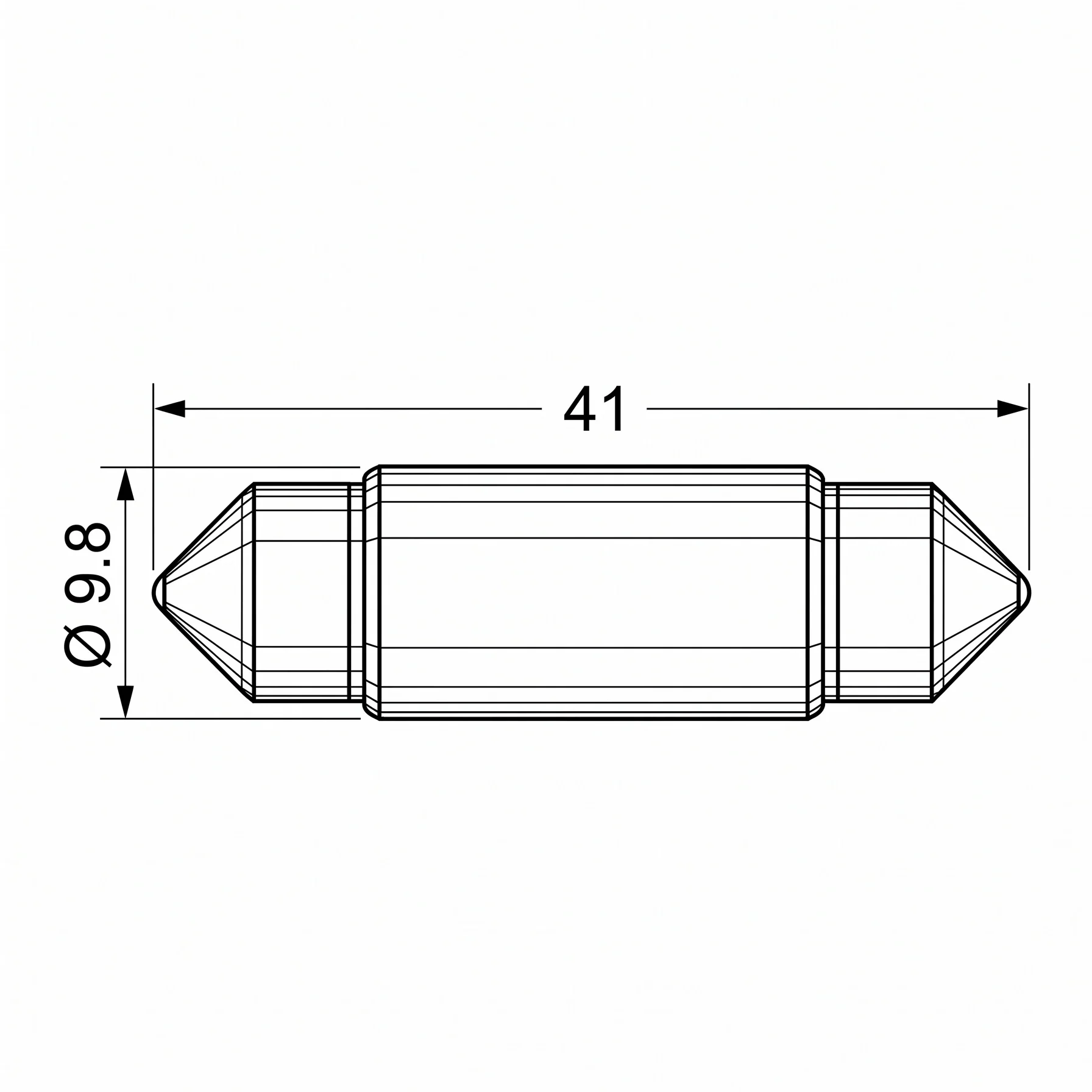 1x Hella 41mm LED Festoon Bulb - Image 4