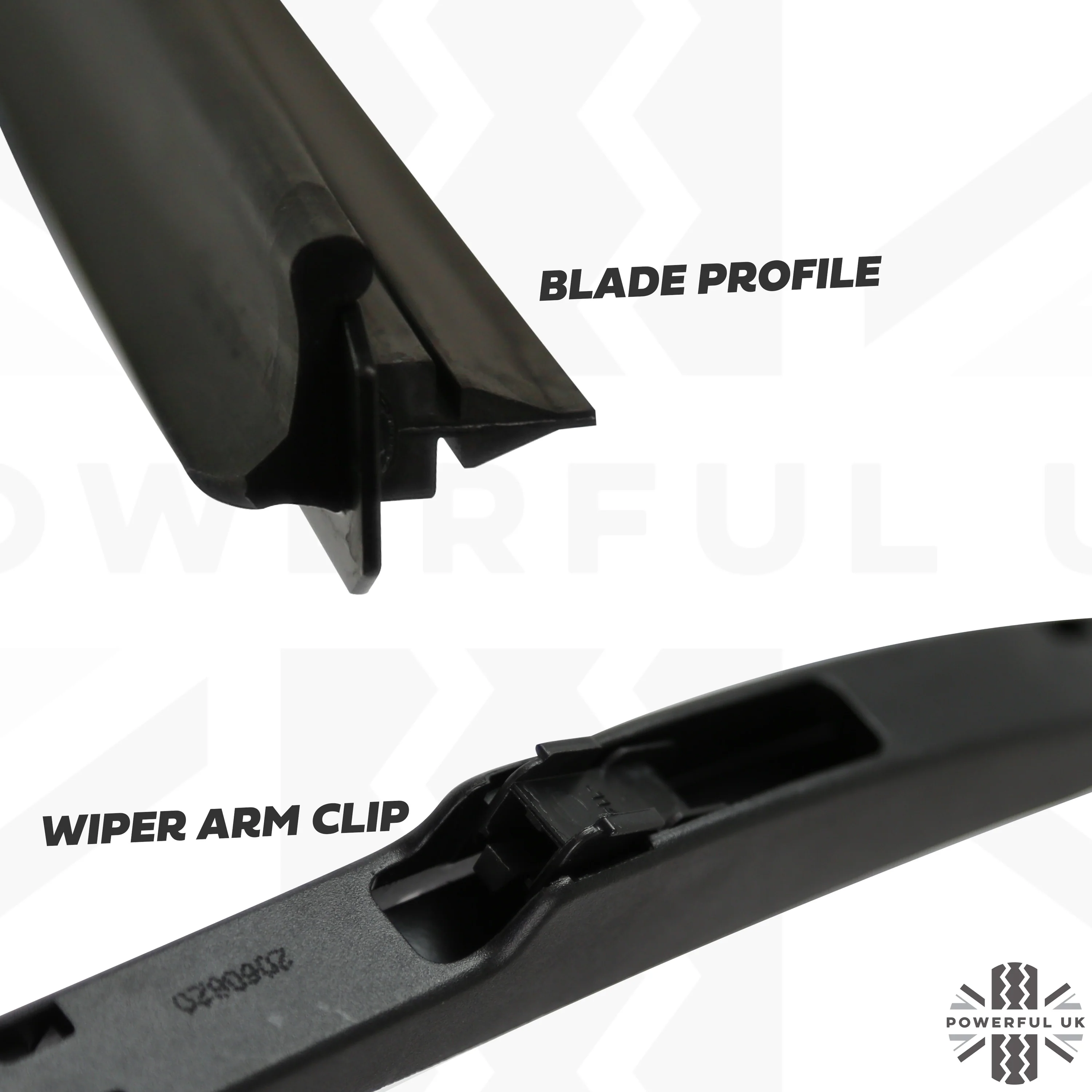 2 Genuine Windcreen Wiper Blades for Range Rover Sport L320 Front - Image 5
