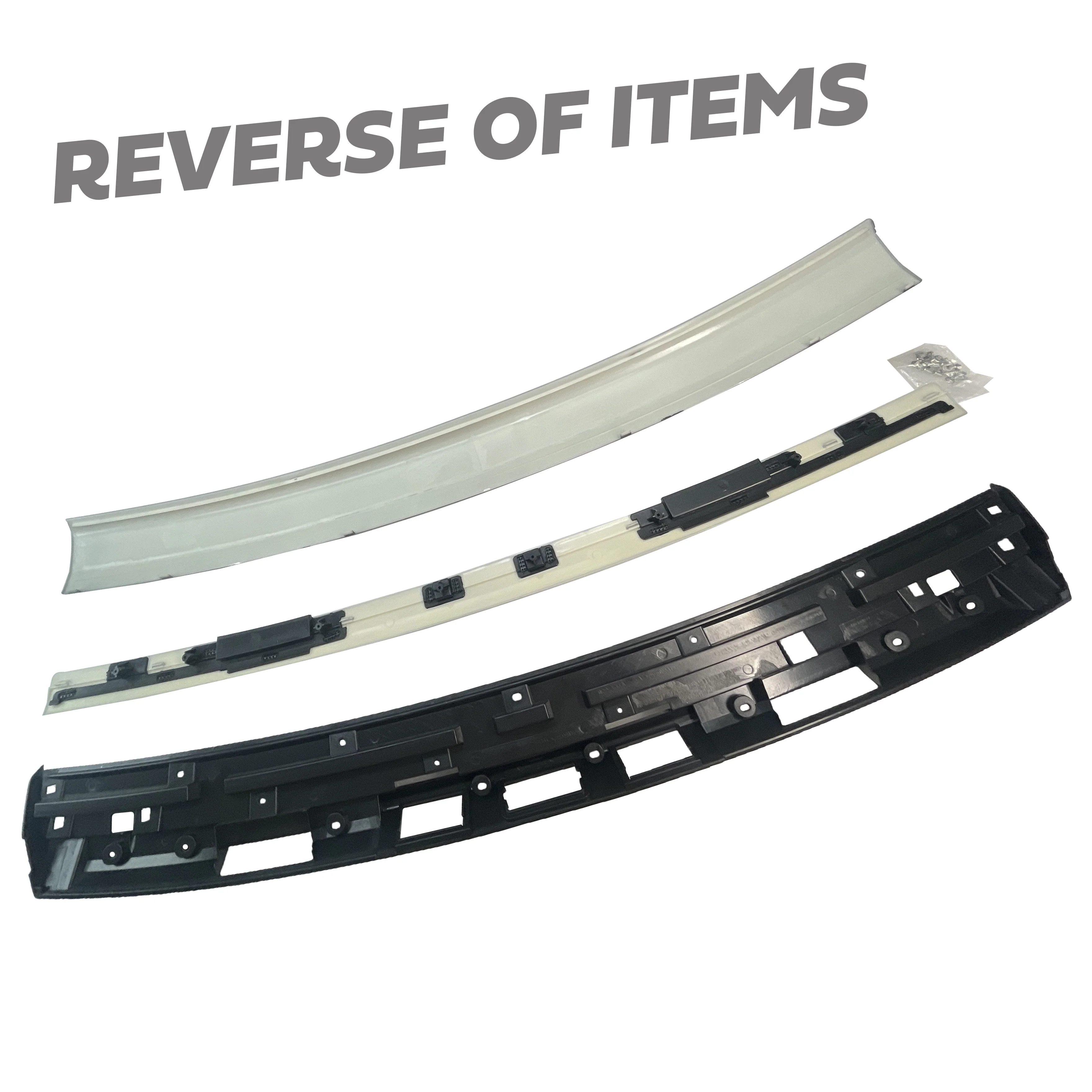 2012 style Tailgate Conversion for Range Rover Sport 05-11 - Primer/Gloss Silver Strip - Image 6