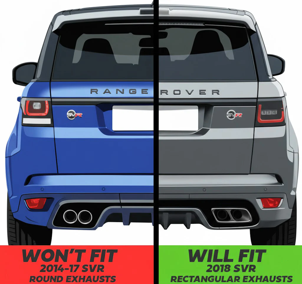 '2018 SVR' Style Rear Bumper for Range Rover Sport L494 - Image 11