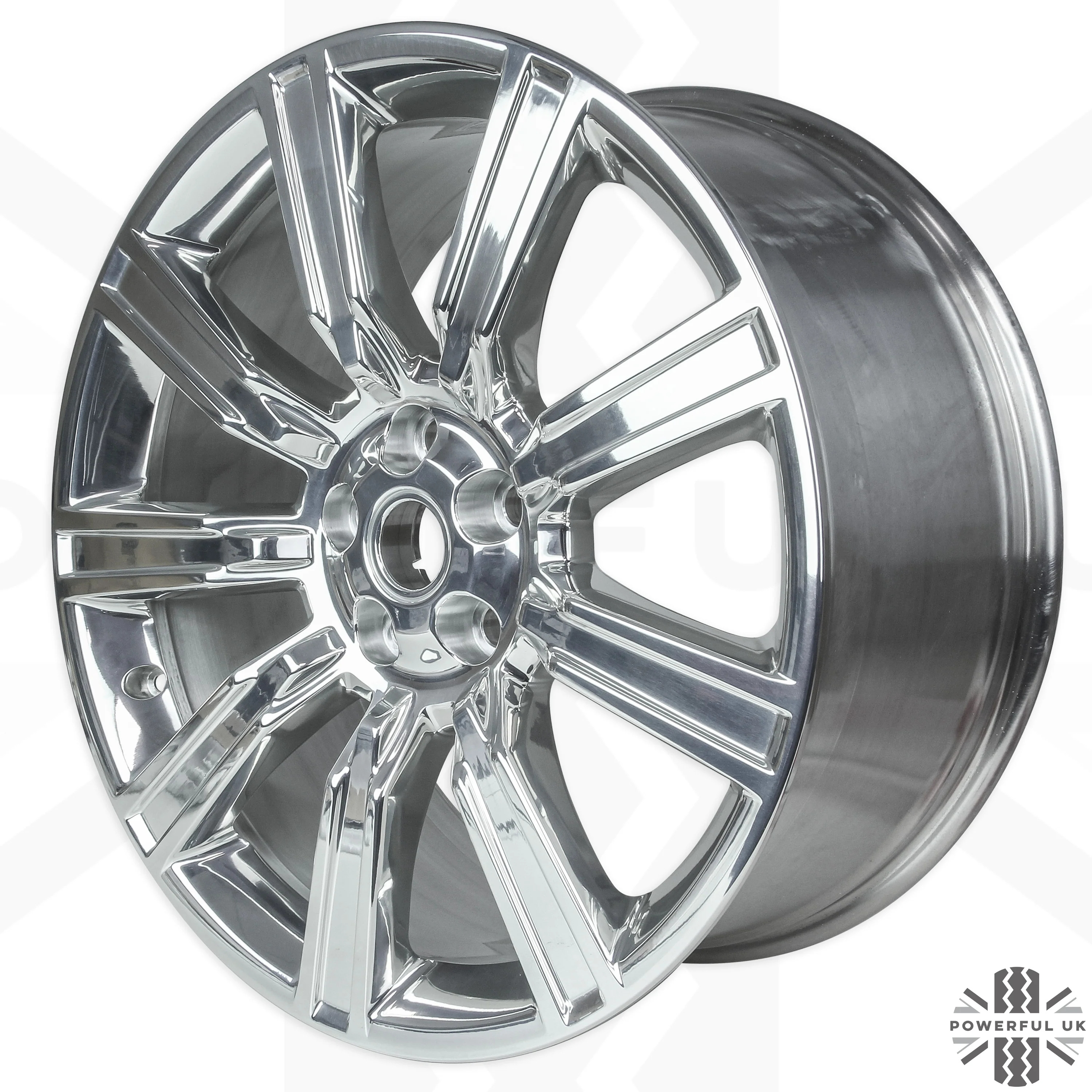 21" Forged Machine Polished Alloy Wheels - Set of 4 for Range Rover Sport L494 Genuine - Image 5