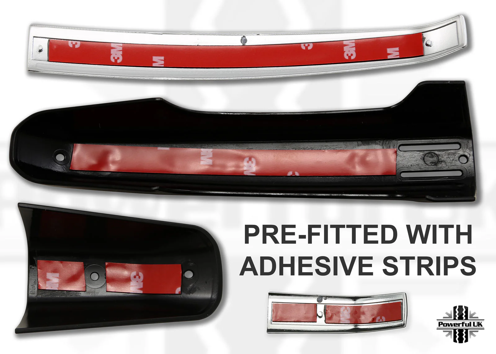 2pc "Autobiography Style" Door Handle Covers for Range Rover Evoque L538 - Black/Chrome - Image 3