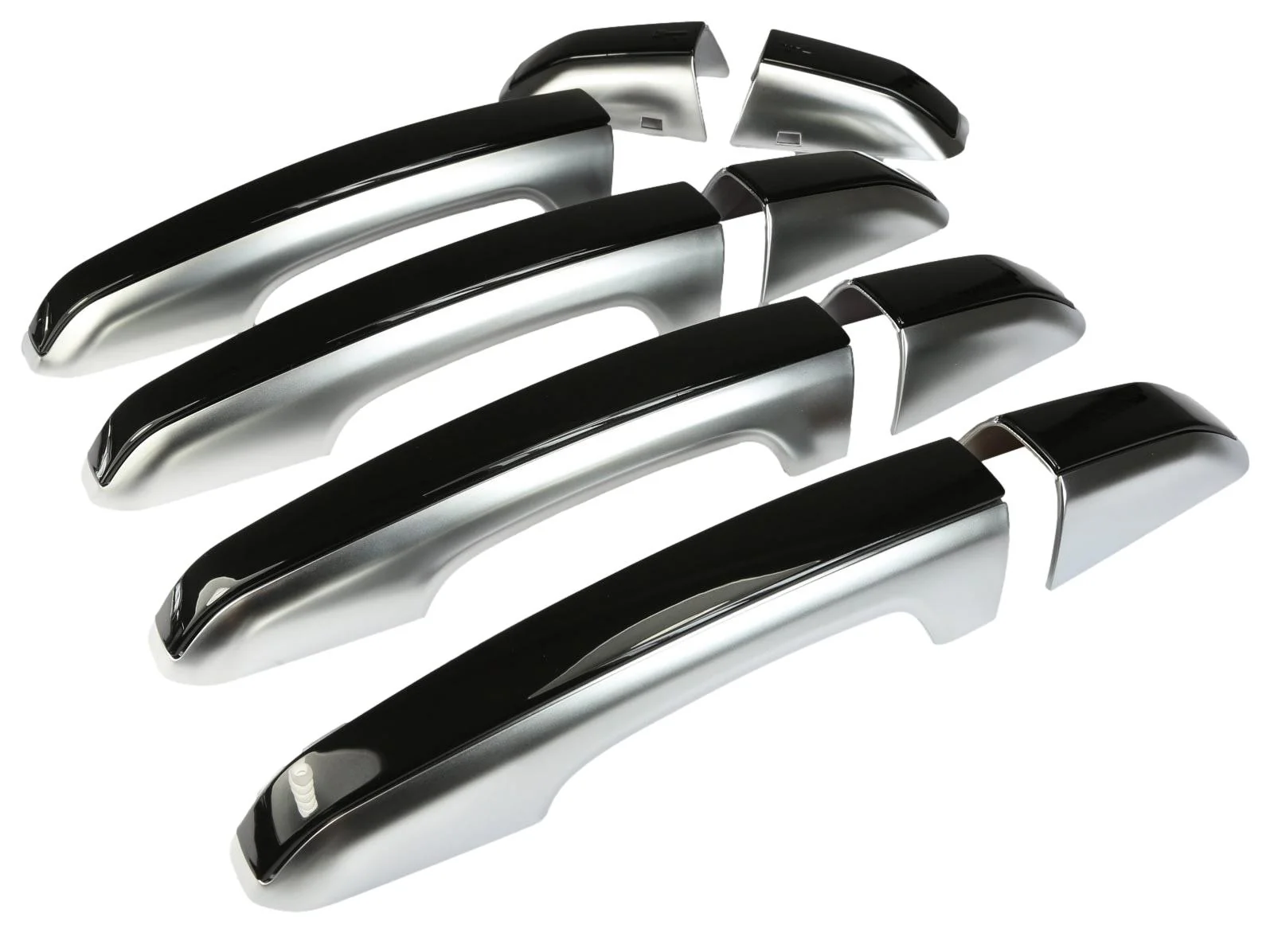2pc "Autobiography Style" Door Handle Covers for Range Rover L405 - Silver/Black - Image 7