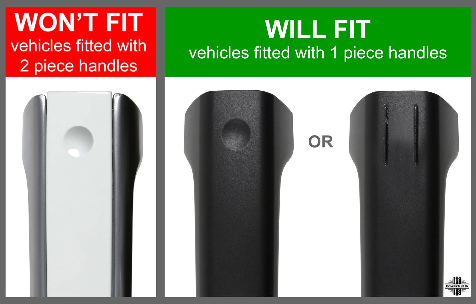 2pc "HSE Luxury Style" Door Handle Covers for Land Rover Discovery 5 - Black/Silver - Image 6