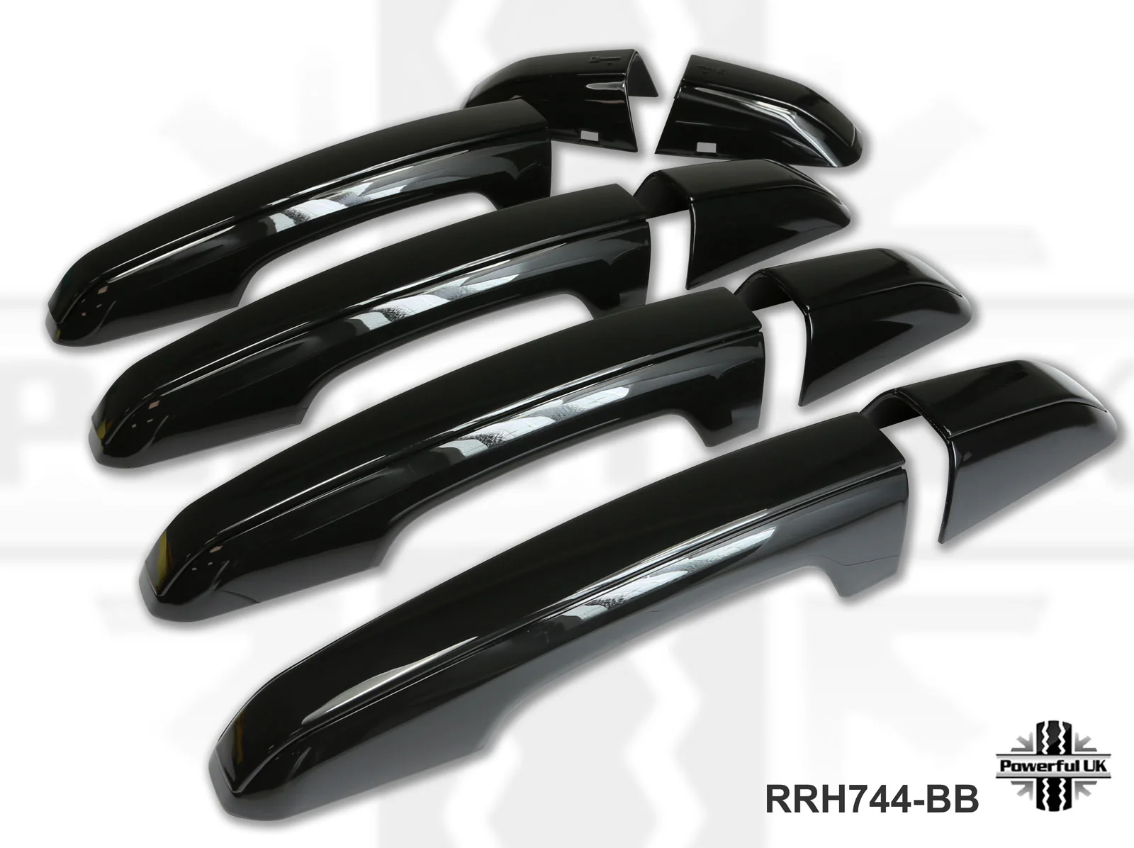 2pc "HSE Luxury Style" Door Handle Covers for Land Rover Discovery Sport - Black/Black - Image 7