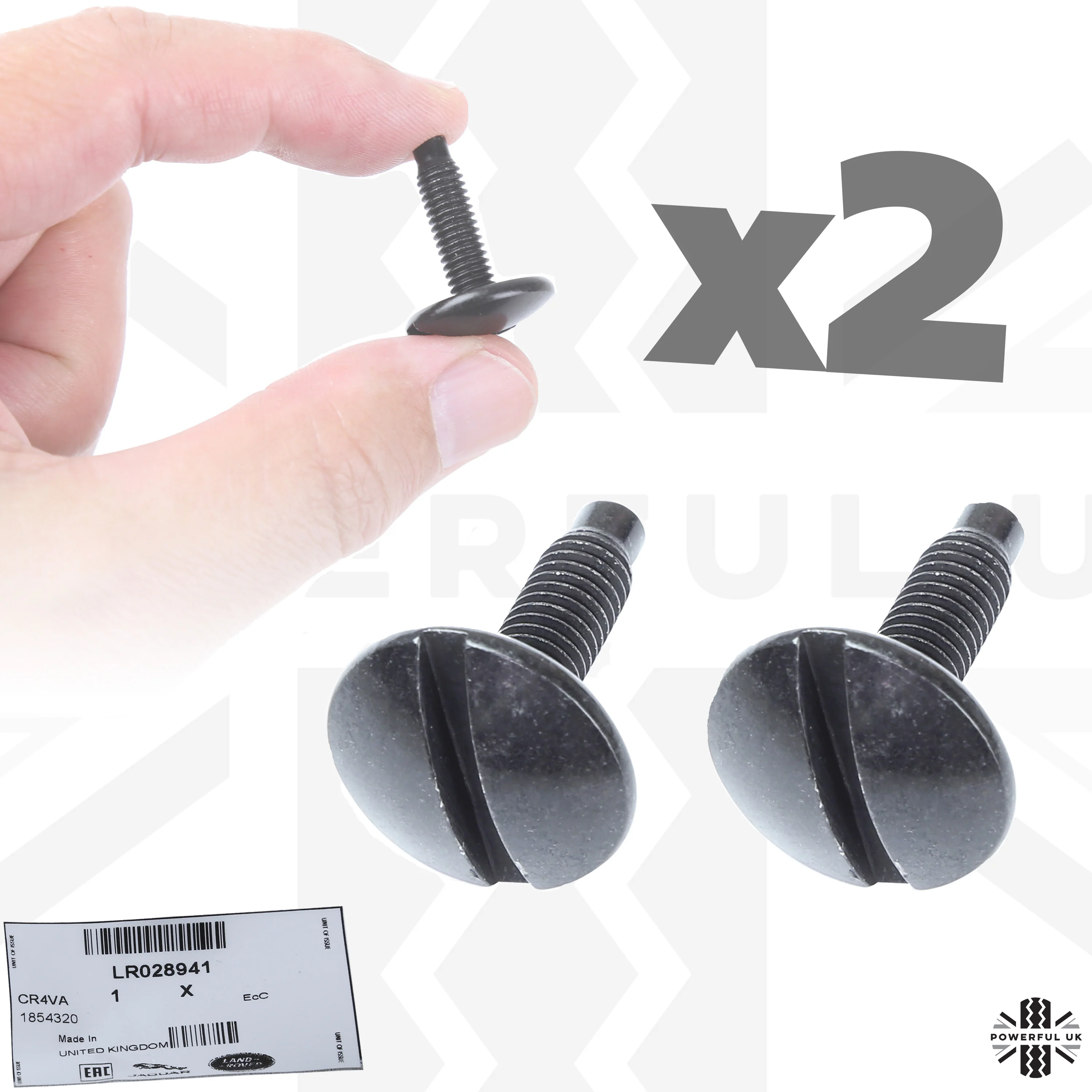 2x Genuine Bolts for Front Tow Eye Cover for Land Rover Discovery Sport - Image 5