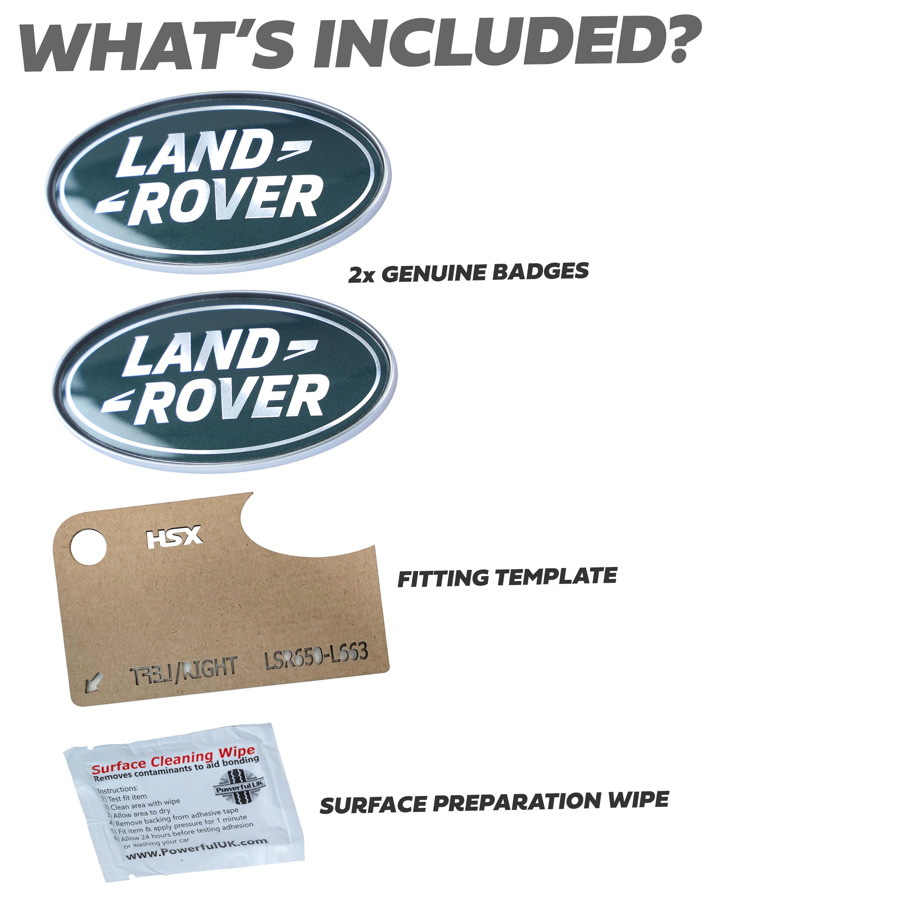 2x Genuine Oval Badges for Land Rover Defender L663 Side Panel - Image 4
