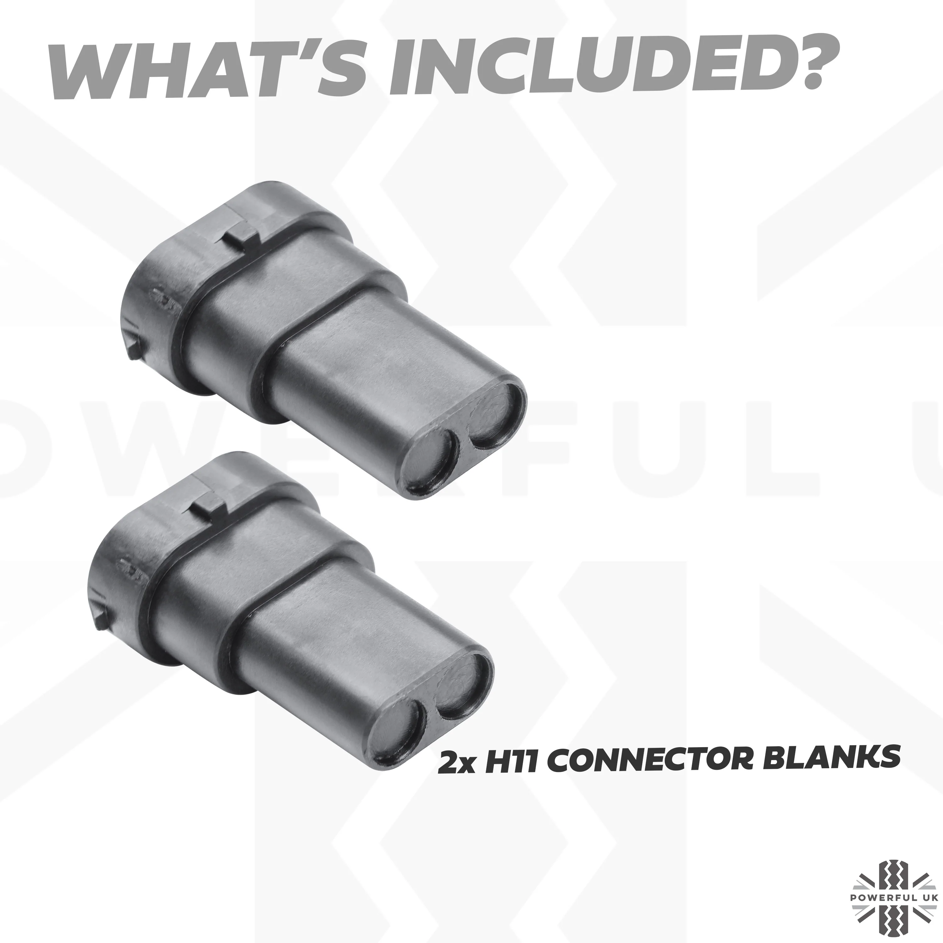 2x H11 Connector Blanks - Image 3
