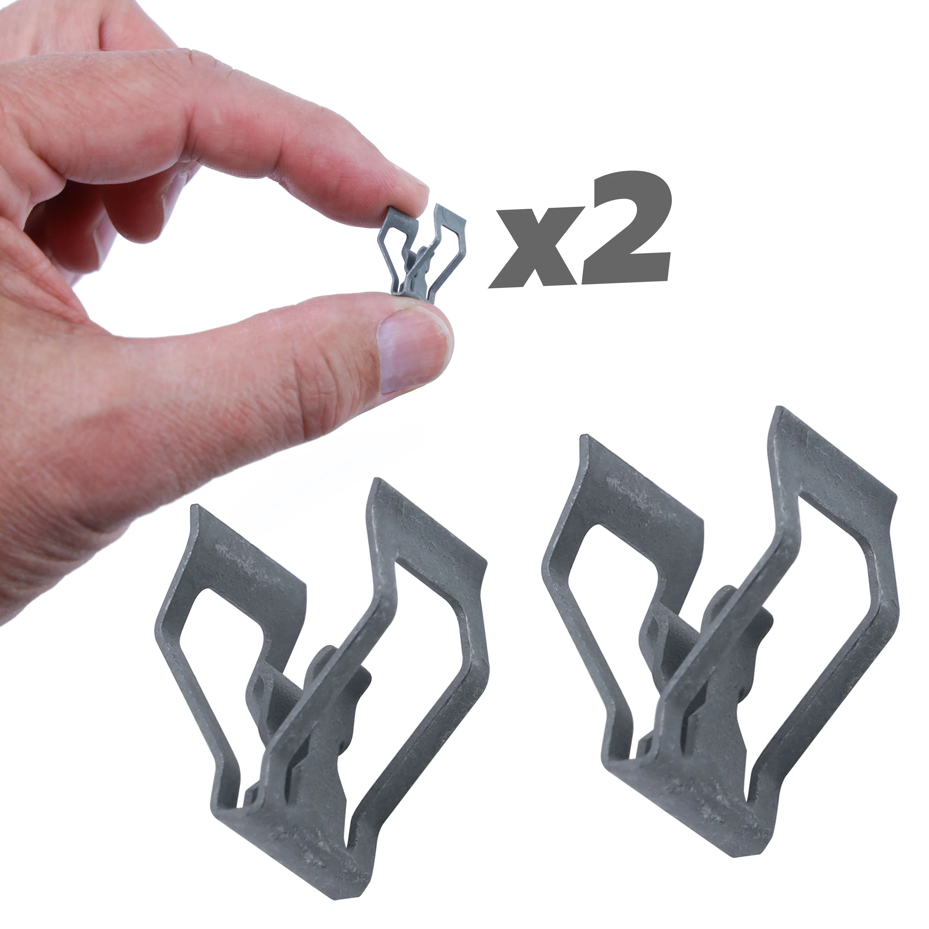 2x Metal Trim Clips for Overhead Console for Range Rover Evoque