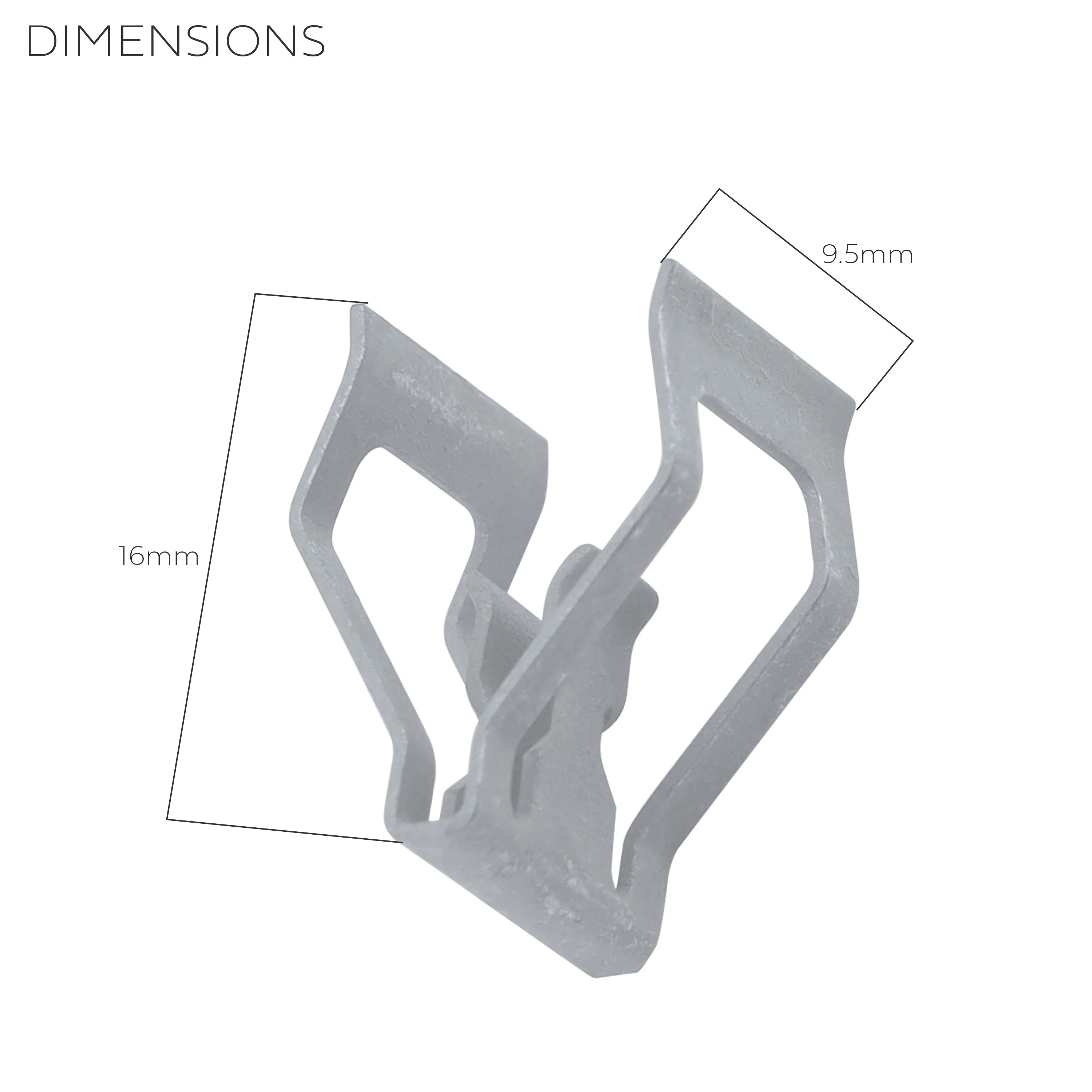2x Metal Trim Clips for Overhead Console for Range Rover Evoque - Image 4
