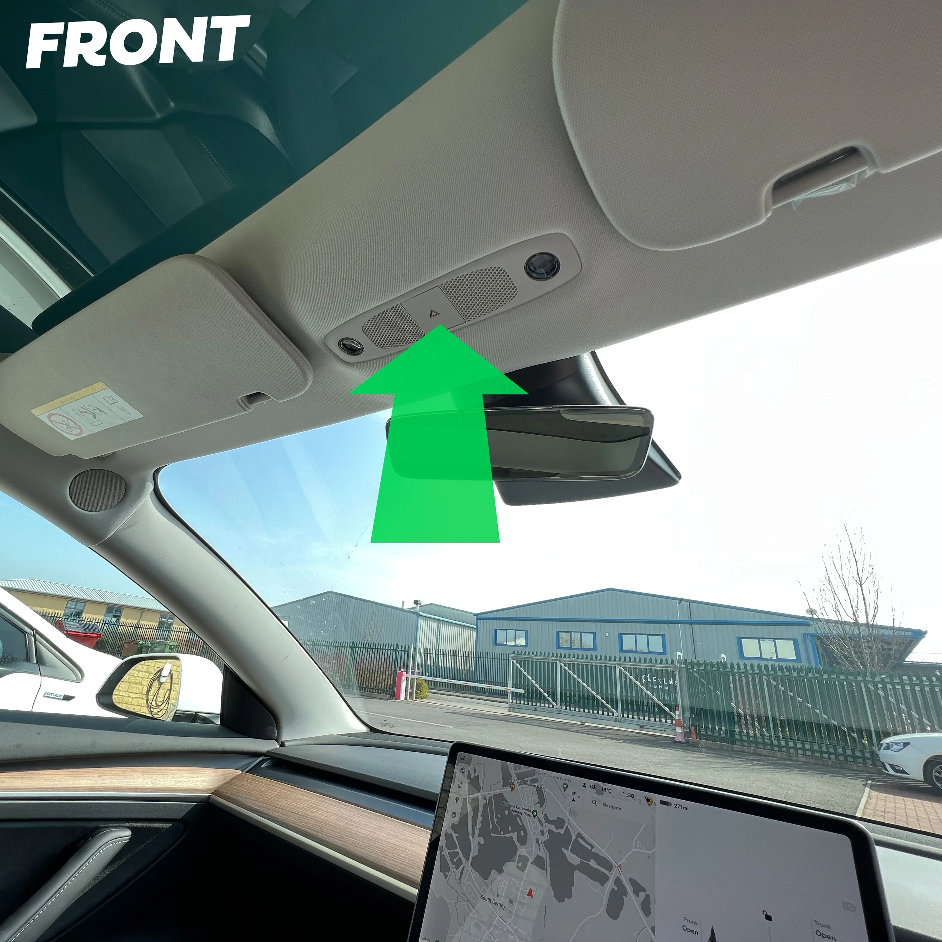 2x Roof Light Covers in Carbon Fibre for Tesla Model 3 - Image 8