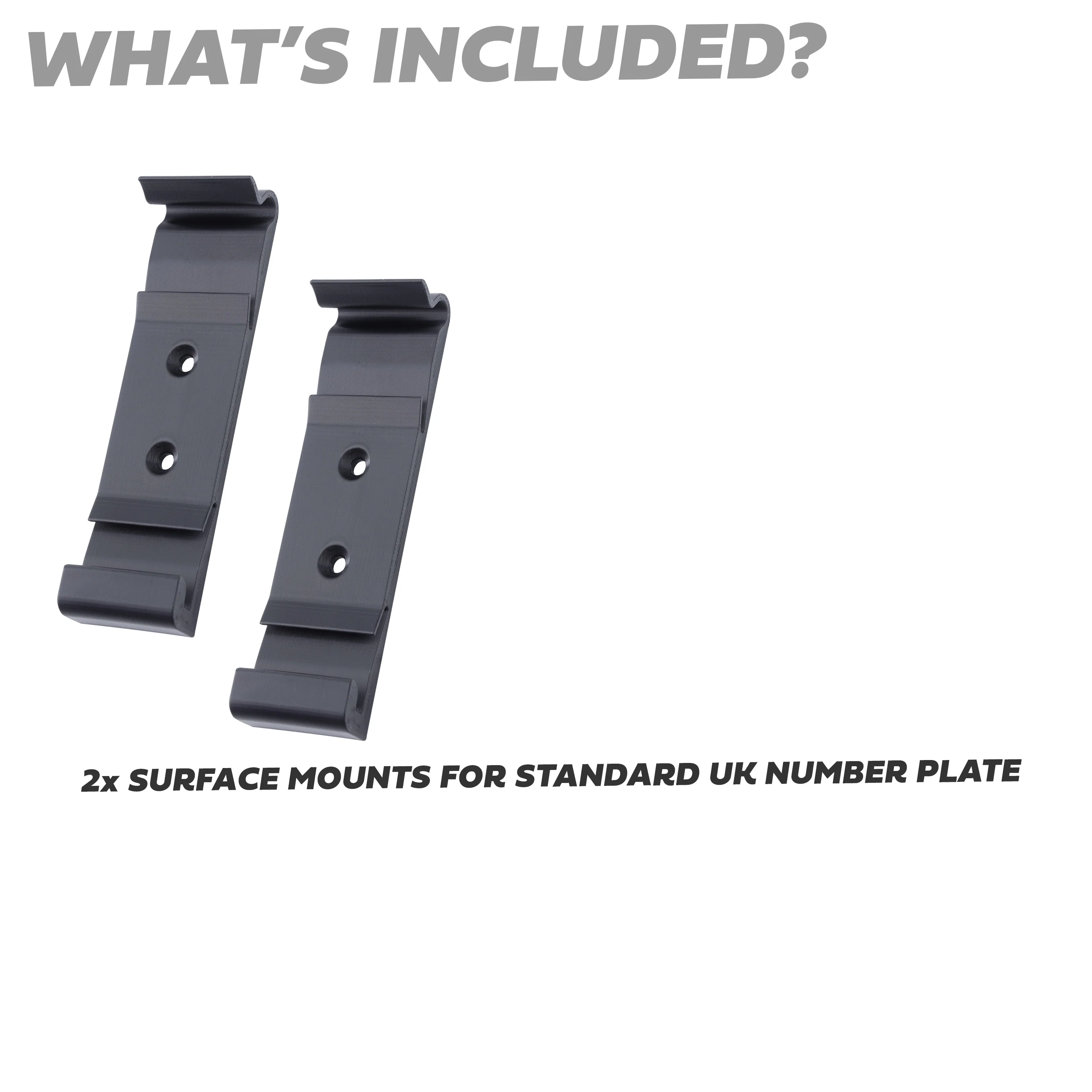 2x Surface Mount Number Plate Holders - Standard UK Plate - Image 5