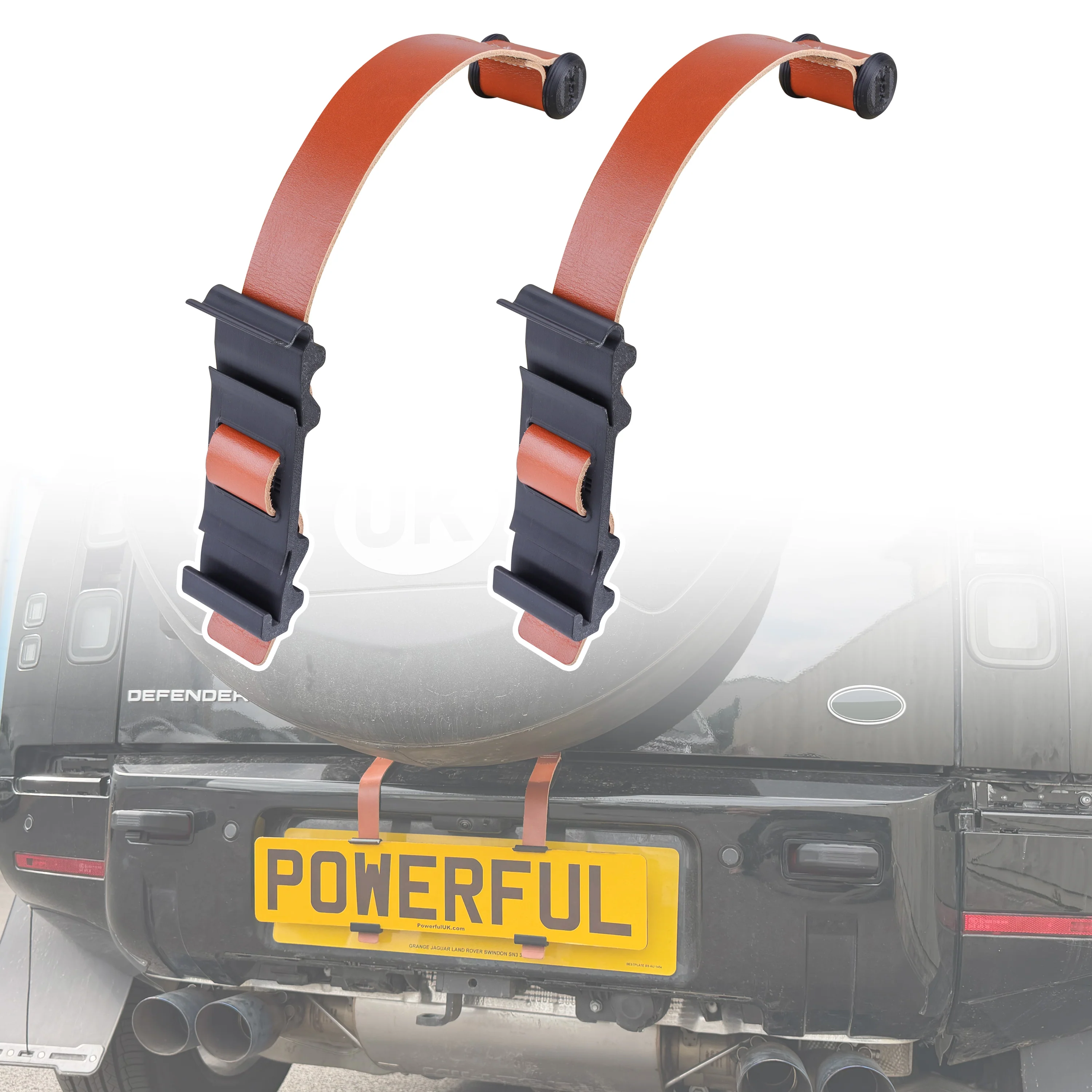 2x Toggle Mount Number Plate Holders - Standard UK Plate