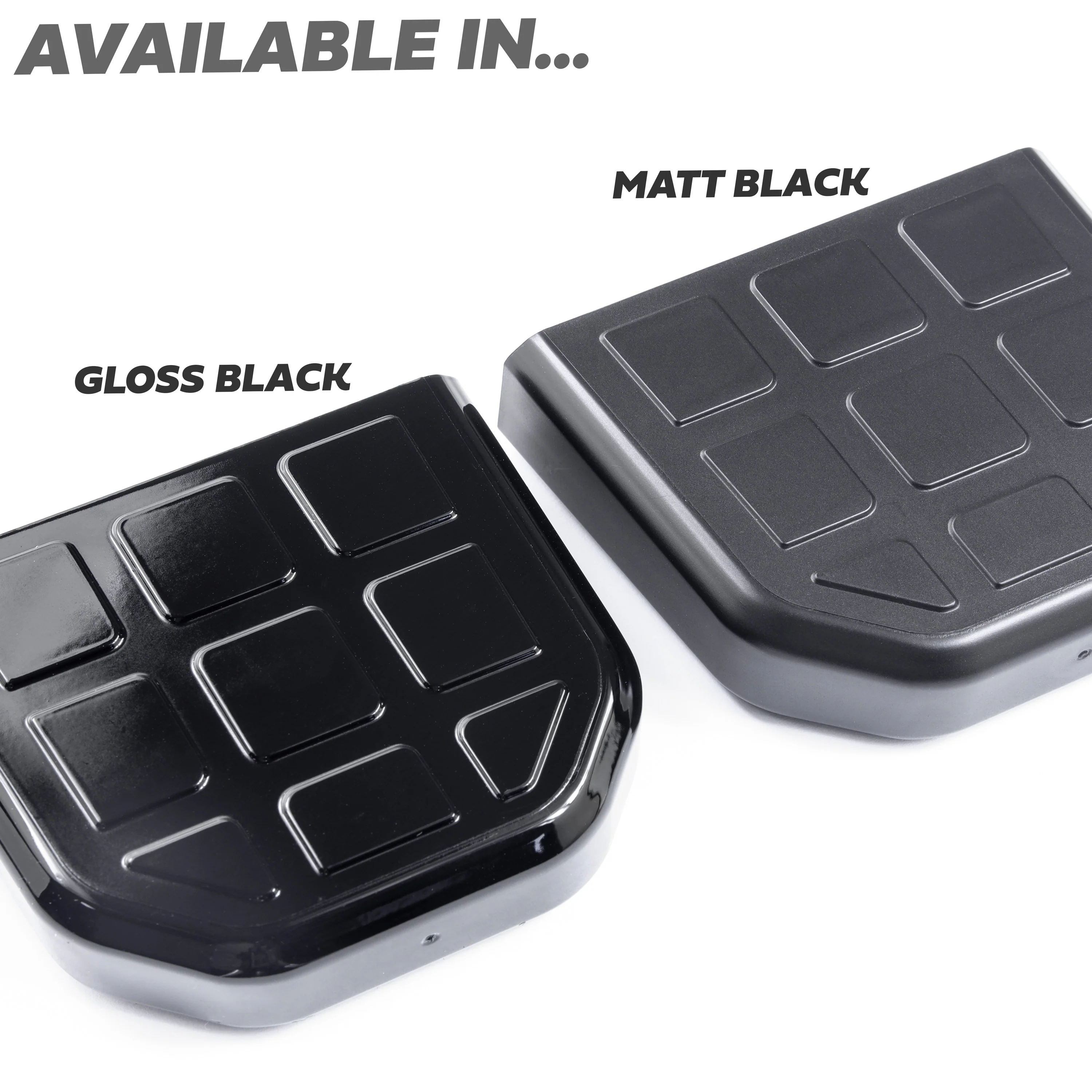 2x Tow Eye Covers for Land Rover Defender L663 - Square Patterned Top - Matt Black - Image 9
