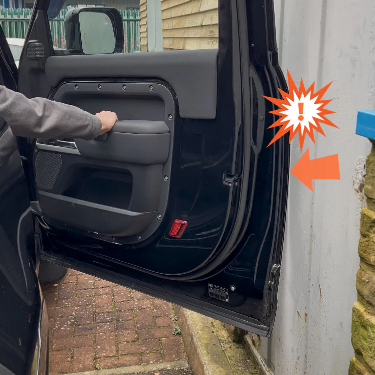 4pc Door Edge Protection Strips for Land Rover Defender L663 110/130 - Image 3