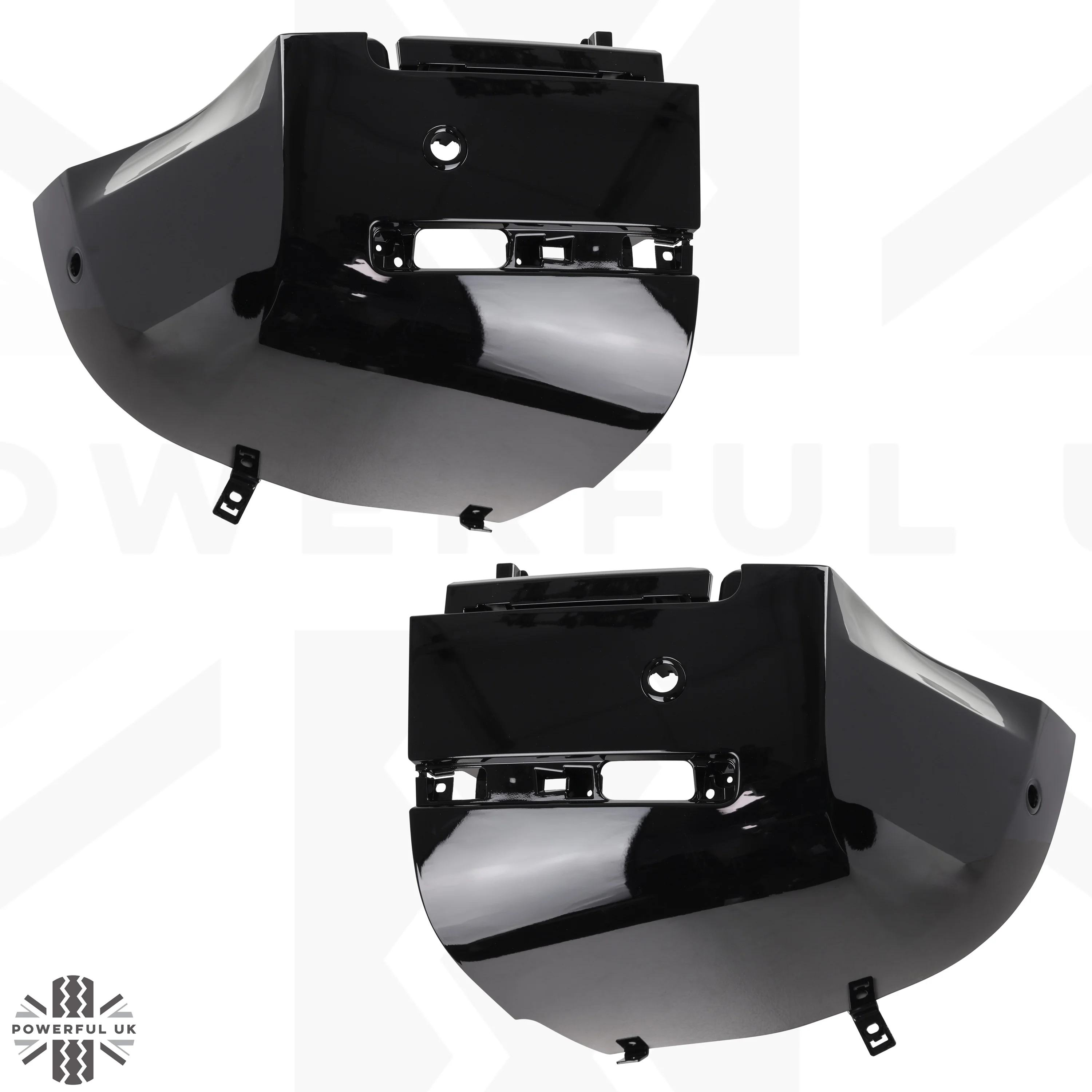 4pc Front & Rear Bumper Corners for Land Rover Defender L663 - Gloss Black - Image 7