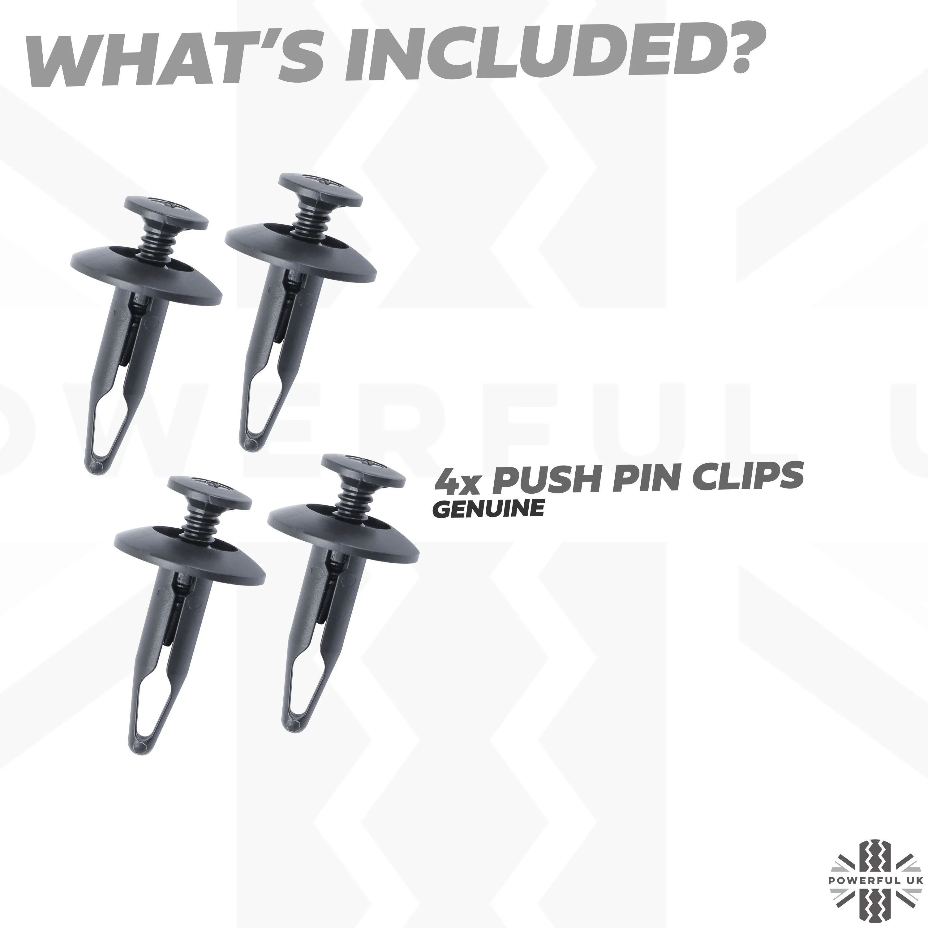 4x Clips (6.3x22mm Plastic Push Pin type) for Range Rover Sport L320 - Genuine - Image 3