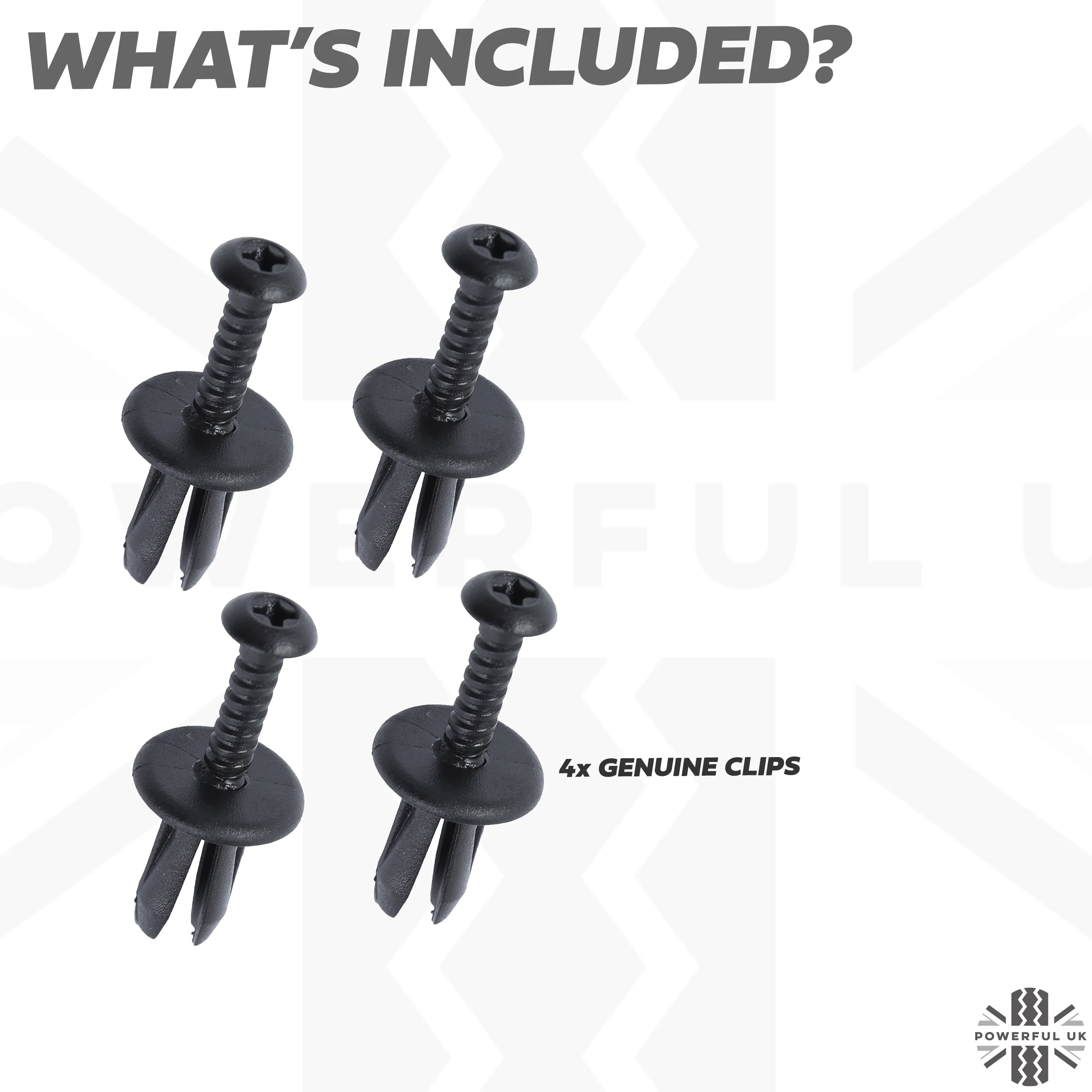 4x Clips for Front Grille (Plastic Screw Rivet type) for Range Rover L405 - Image 4