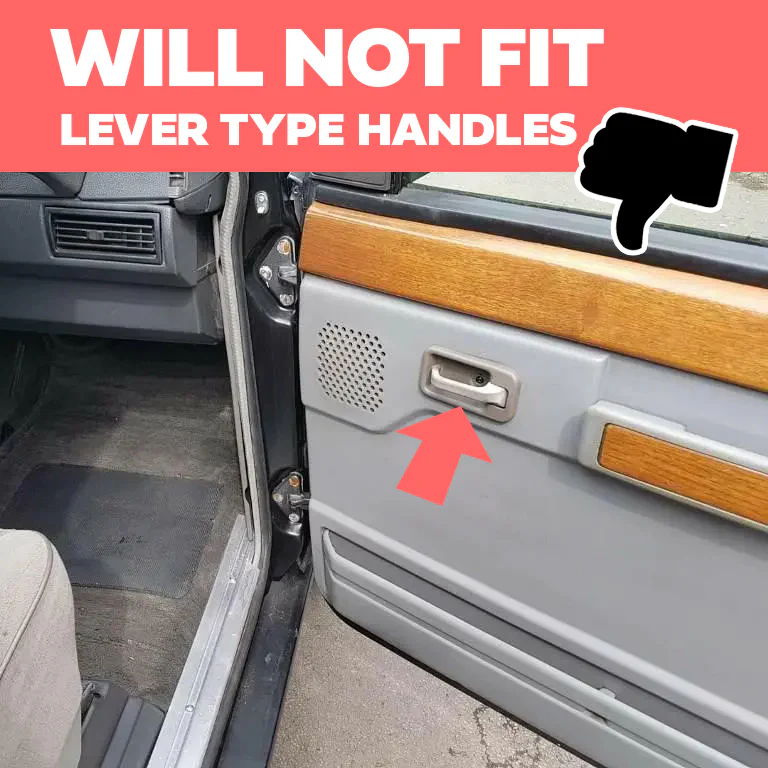 4x Door Handle Bowls for Range Rover Classic - Satin Black - Image 8