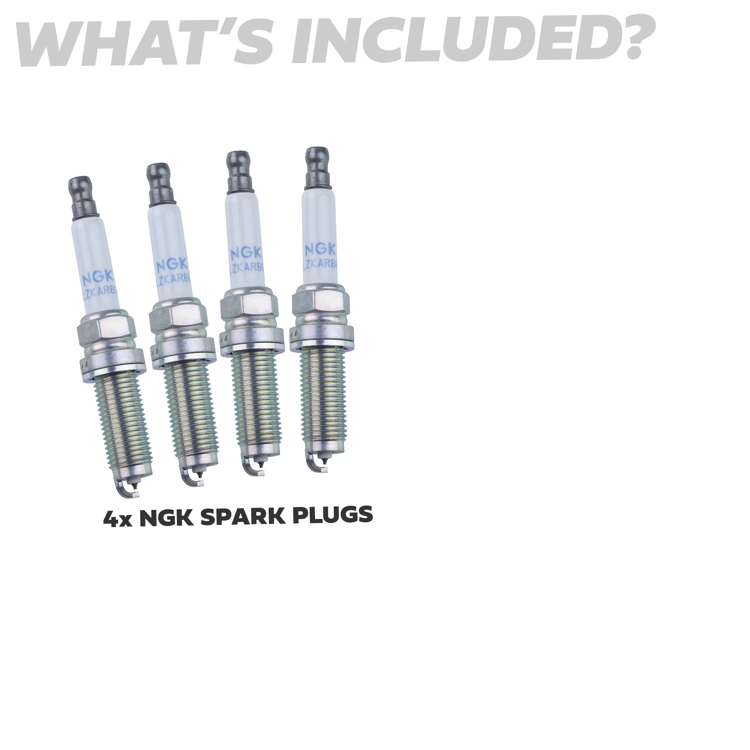 4x NGK Spark Plugs for Land Rover Defender L663 P300/P400e - Image 2