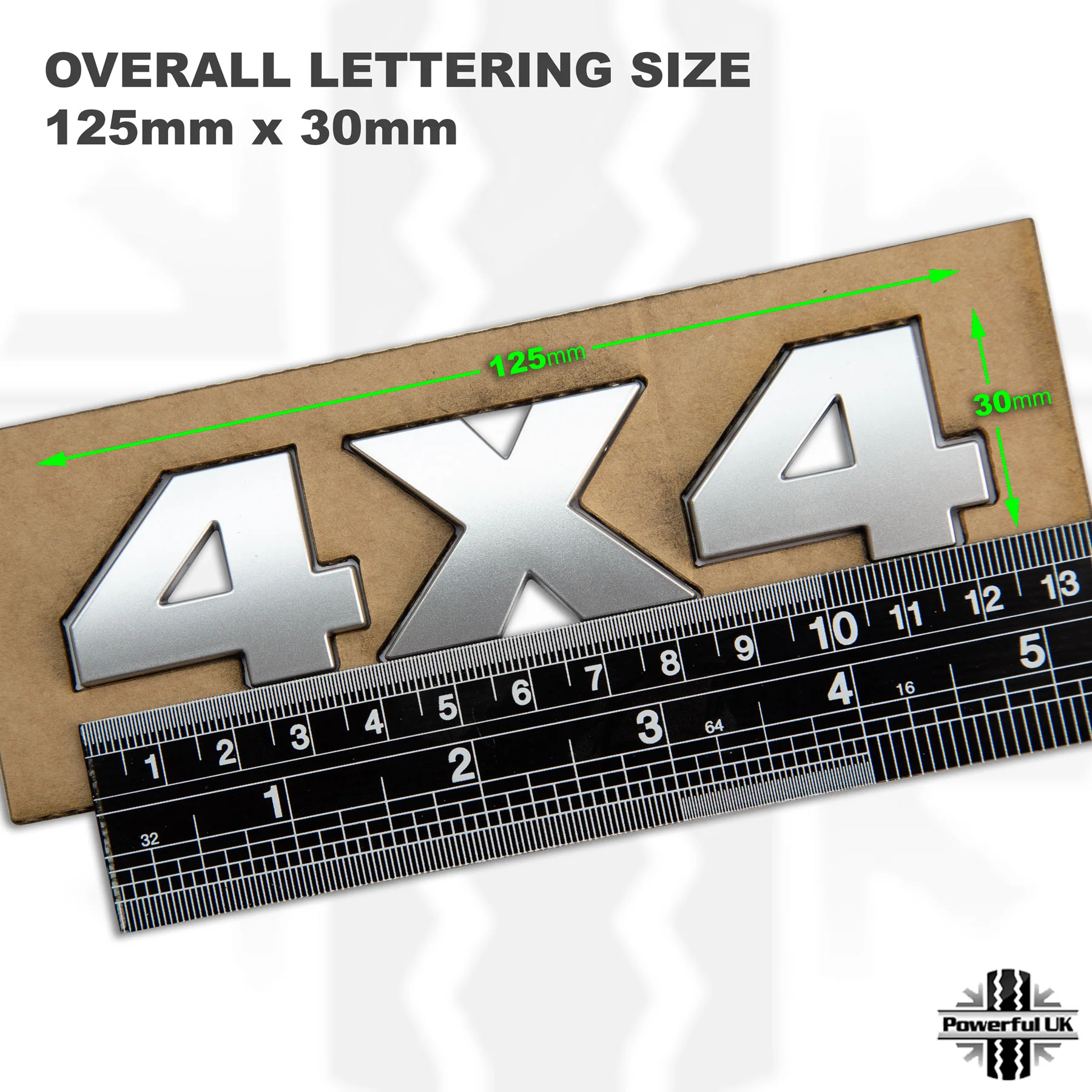 '4X4' Lettering Kit - Silver - Image 6