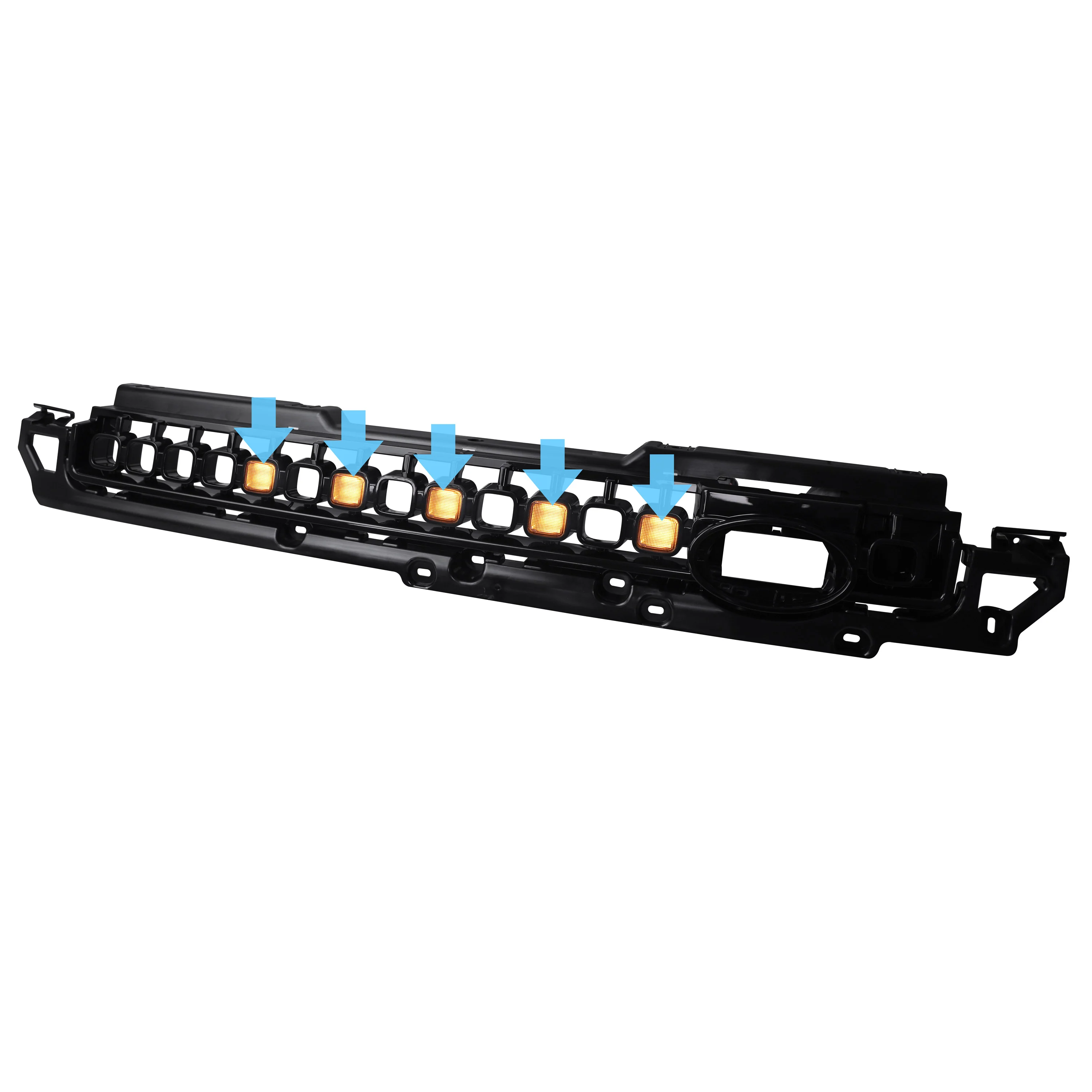 5pc LED Kit for OCTA Front Grille for Land Rover Defender L663 - Amber - Image 4