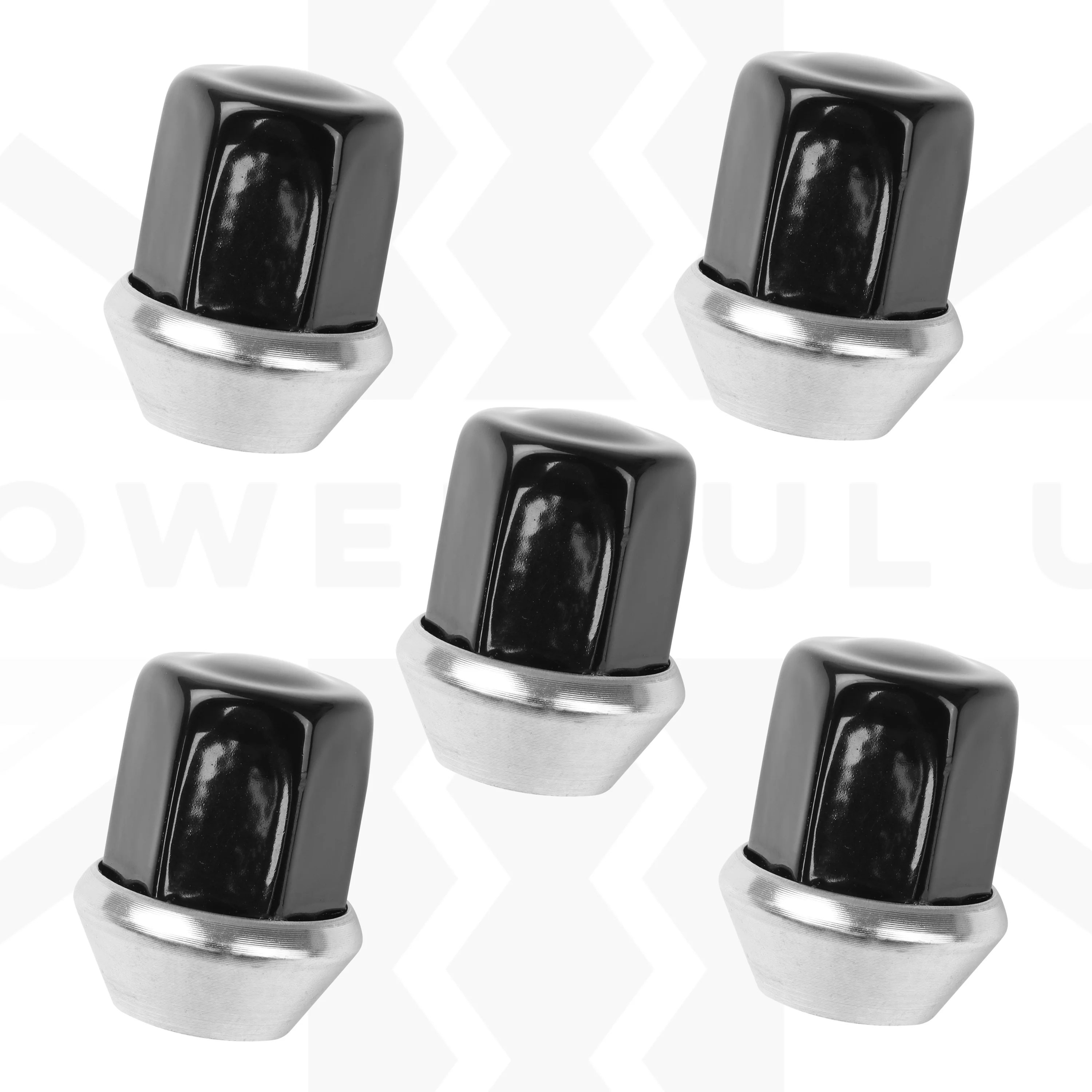 5x Black Alloy Wheel Nuts for Land Rover Discovery Sport - Image 5