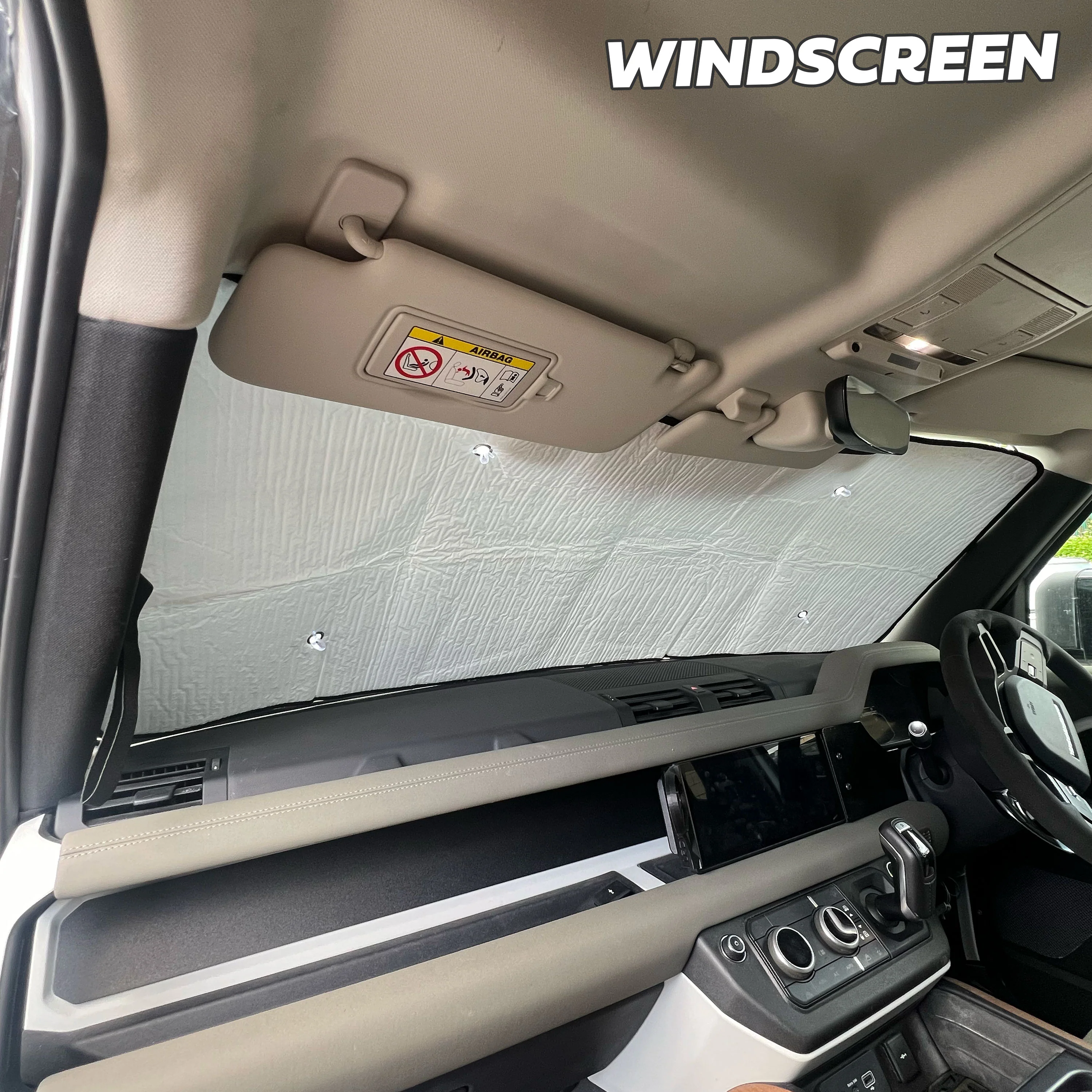 8pc Window Sun Shade Set for Land Rover Defender L663 - Image 11