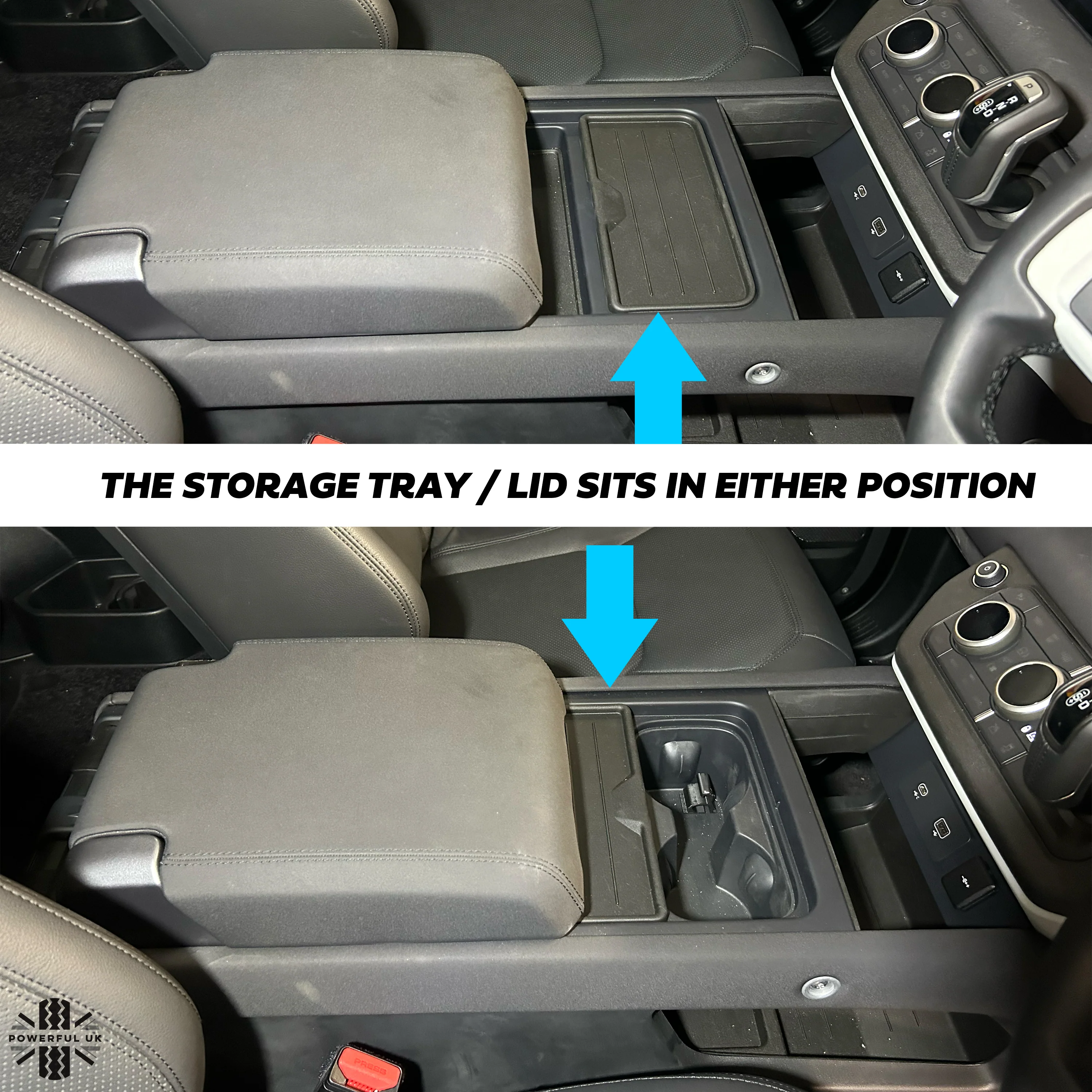 Aftermarket Centre Console Organiser Tray / Lid for Land Rover Defender L663 - Image 7