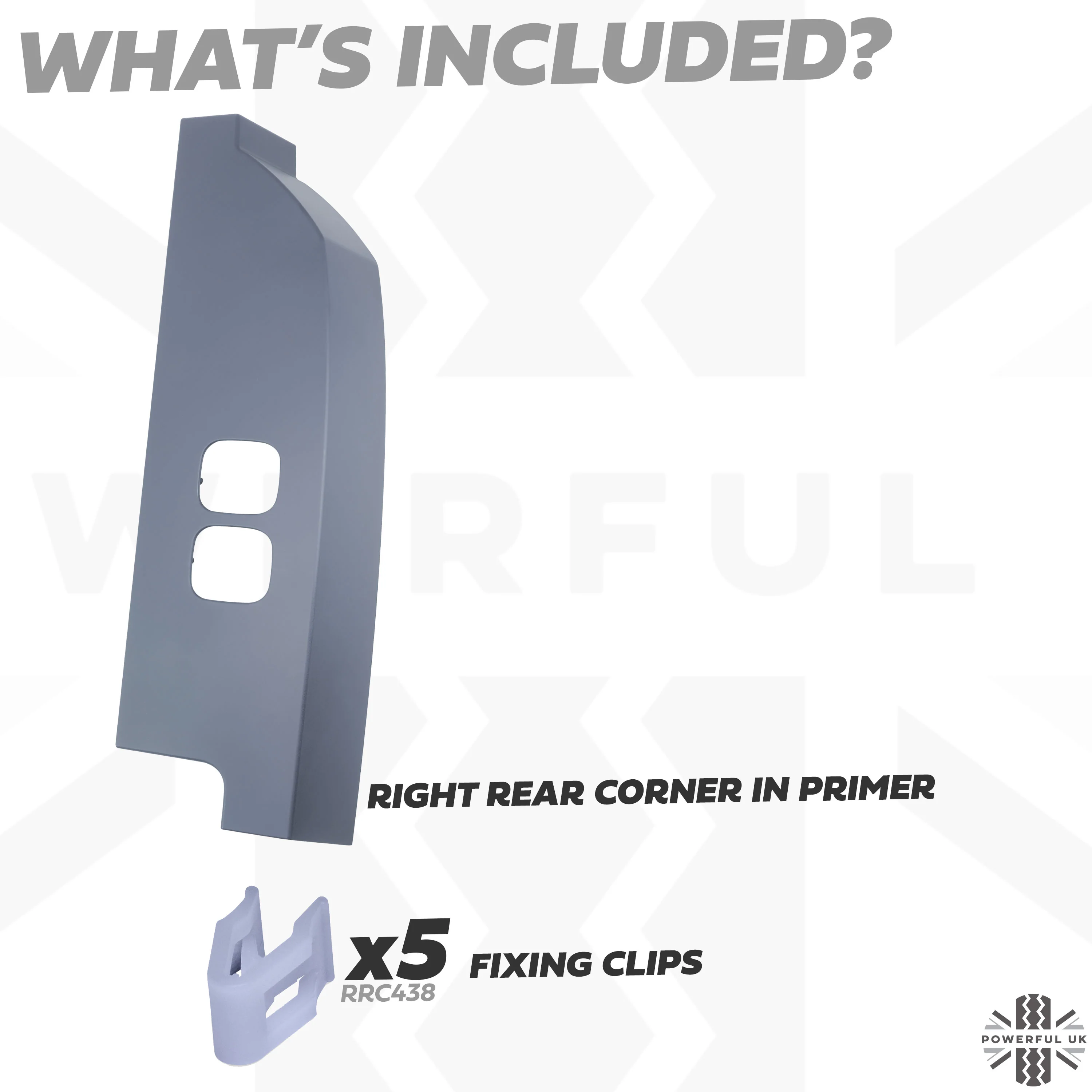 Aftermarket Rear Corner Panel - Primer - for Land Rover Defender L663 - RIGHT - Image 4