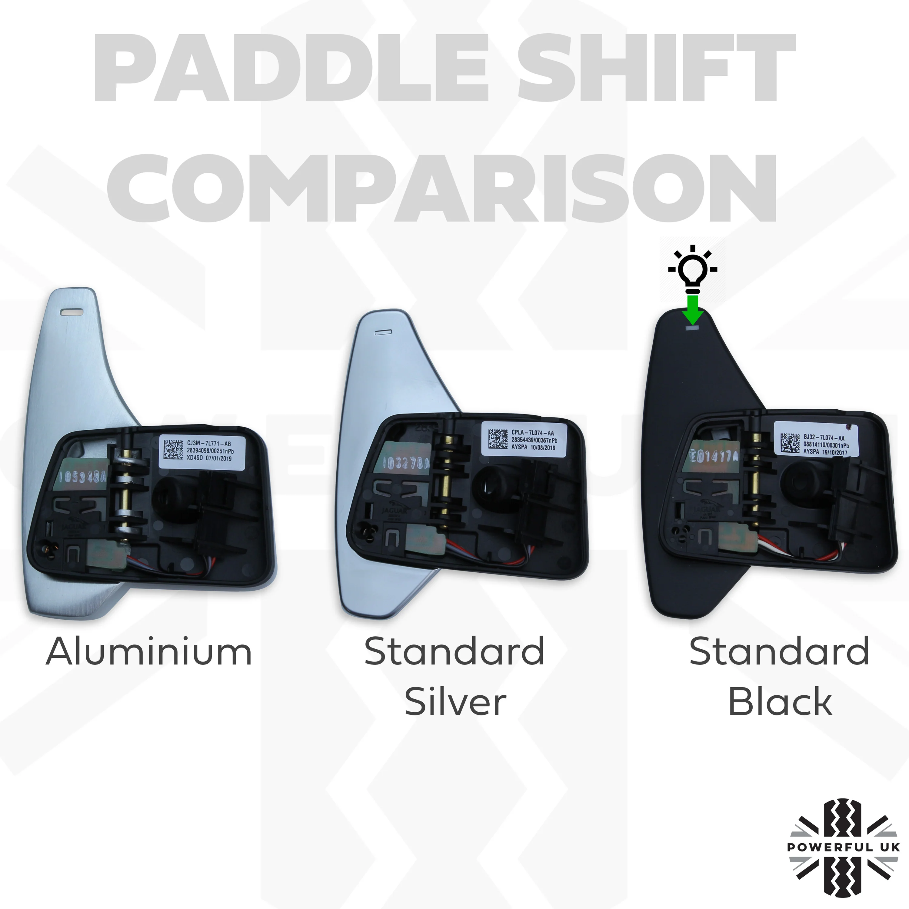 Aluminium Paddle Shift extension kit for Range Rover Evoque - Image 5
