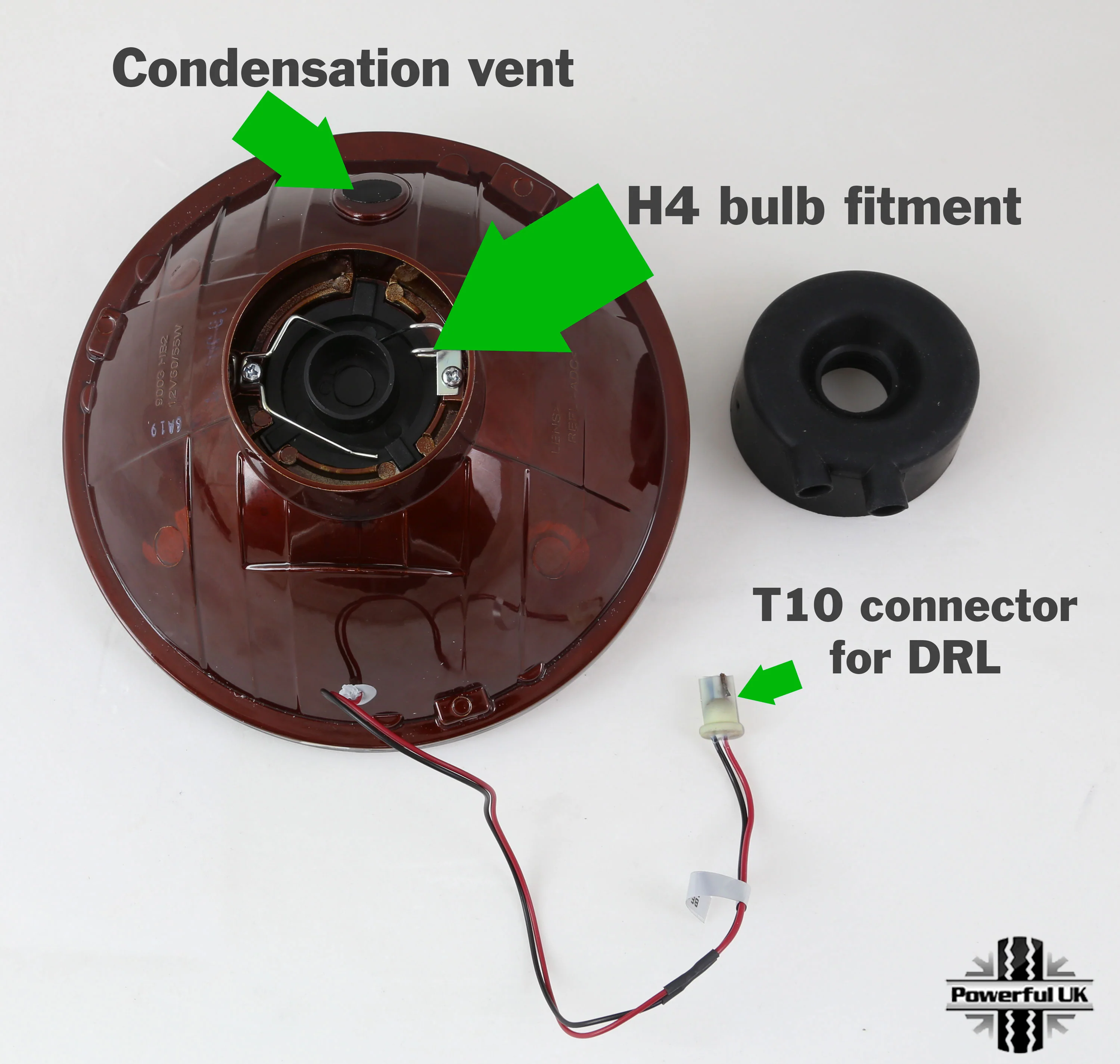 Austin Morris Classic Mini Headlight Upgrade - DRL Style - LHD - Image 7