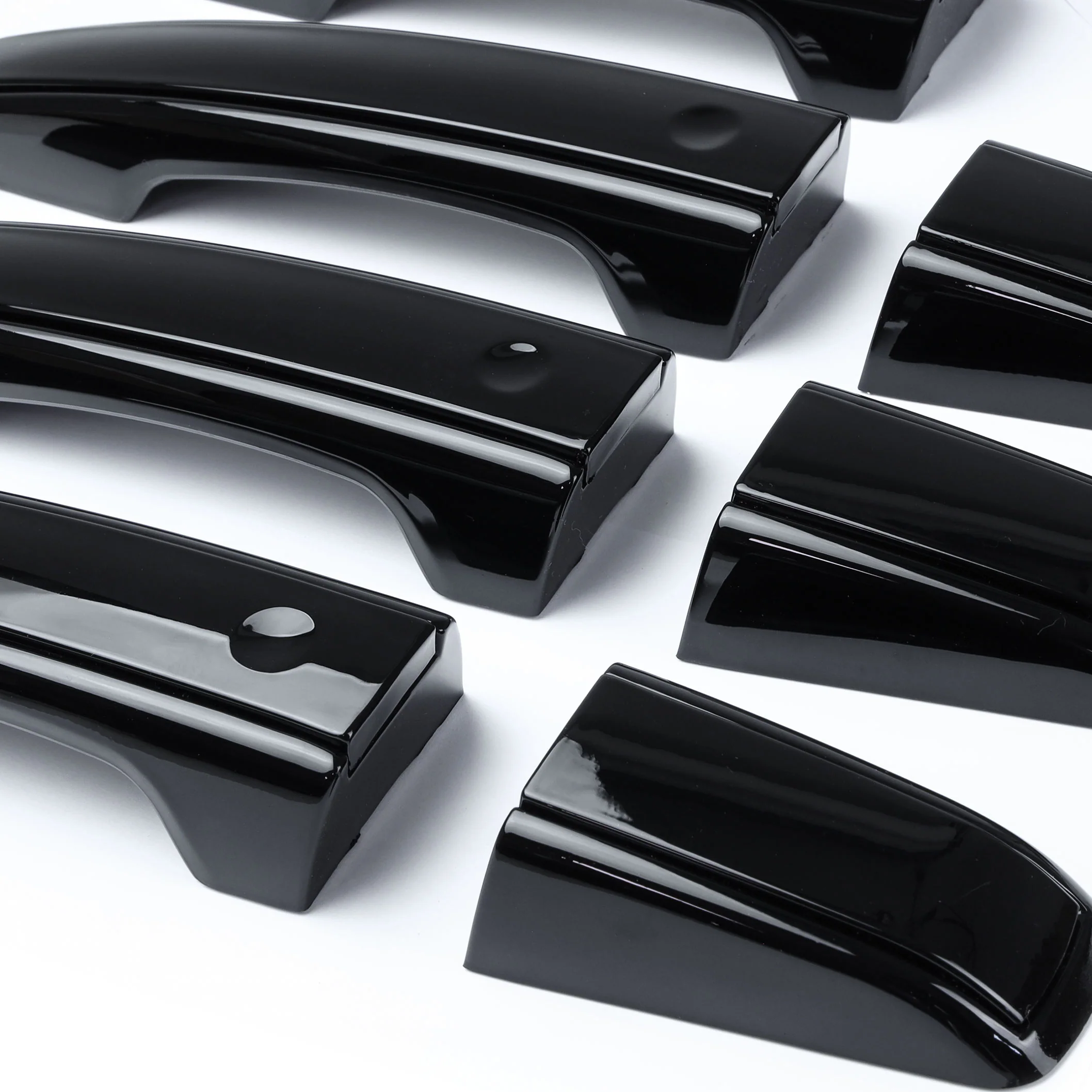 'Autobiography Style' Door Handles Skins in Black for Land Rover Discovery Sport - 8pc with Right Key Release - Image 5