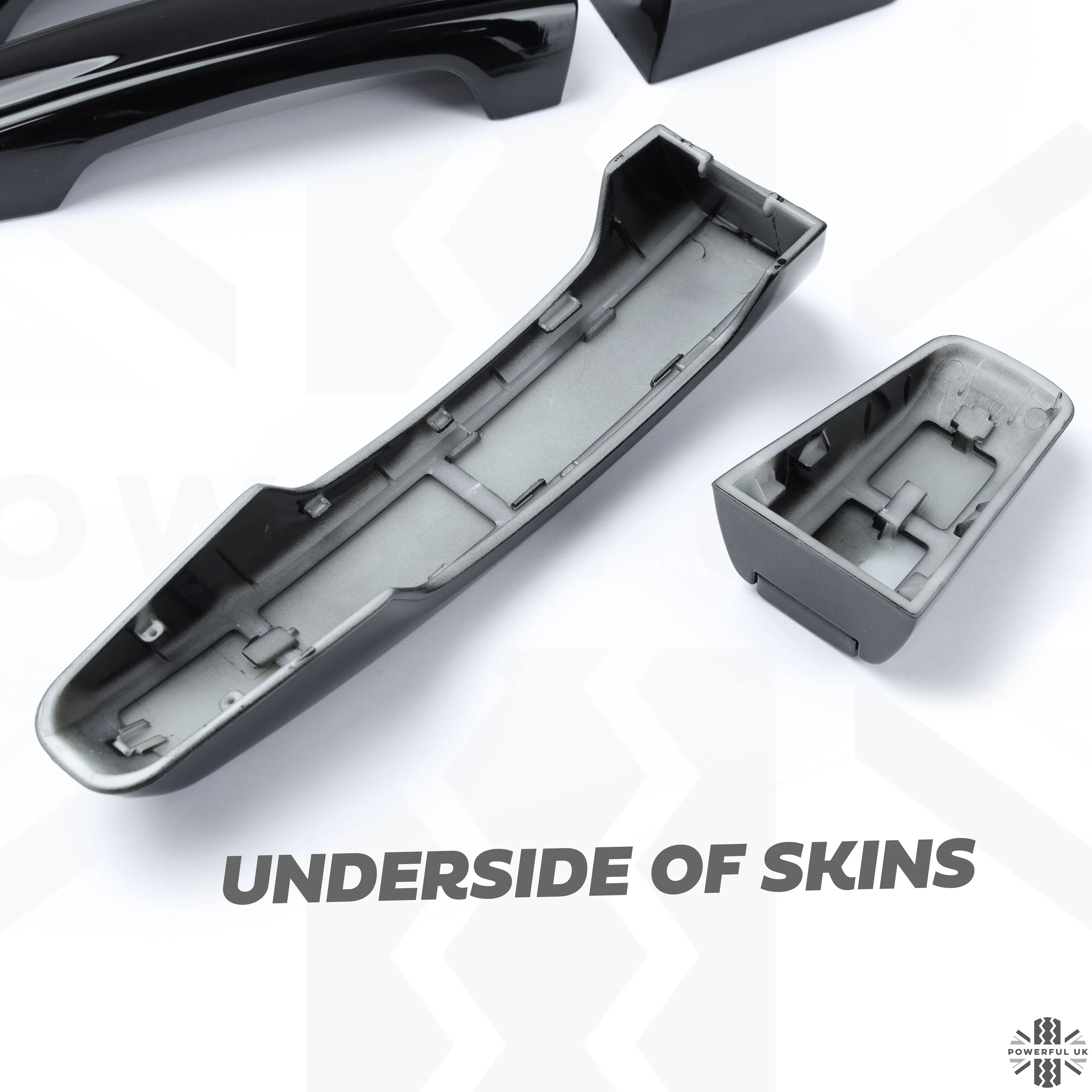 'Autobiography Style' Door Handles Skins in Black for Land Rover Discovery Sport - 8pc with Right Key Release - Image 8