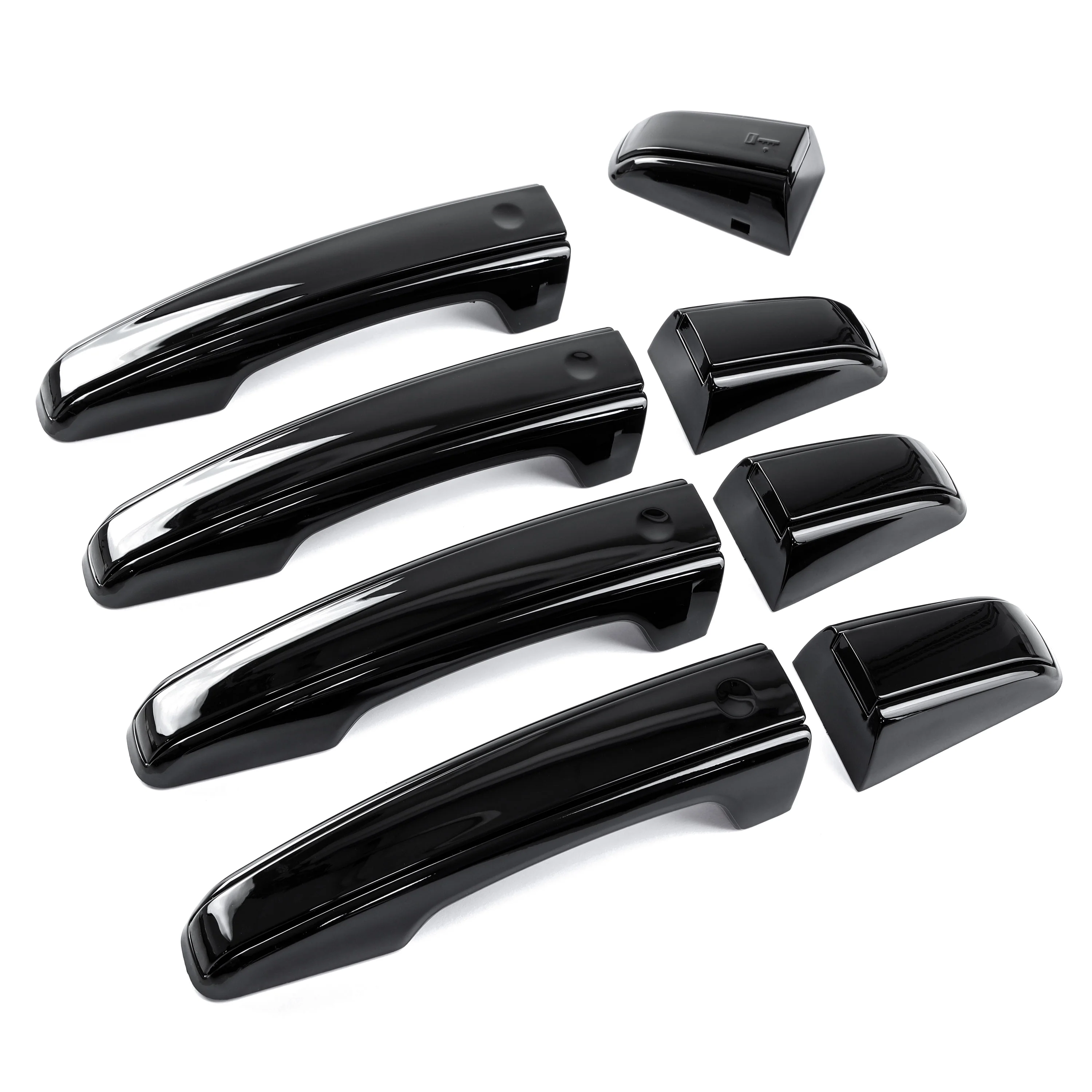 'Autobiography Style' Door Handles Skins in Black for Range Rover Evoque - 8pc with Right Key Release - Image 2