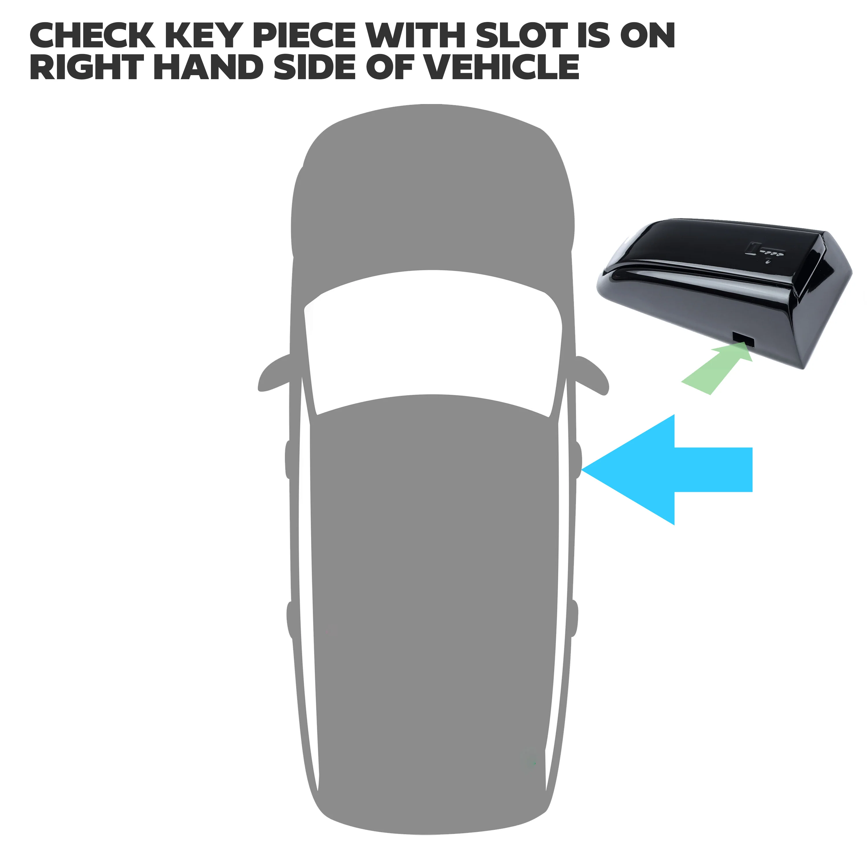 'Autobiography Style' Door Handles Skins in Black for Range Rover Sport L494 - 8pc with Right Key Release - Image 3