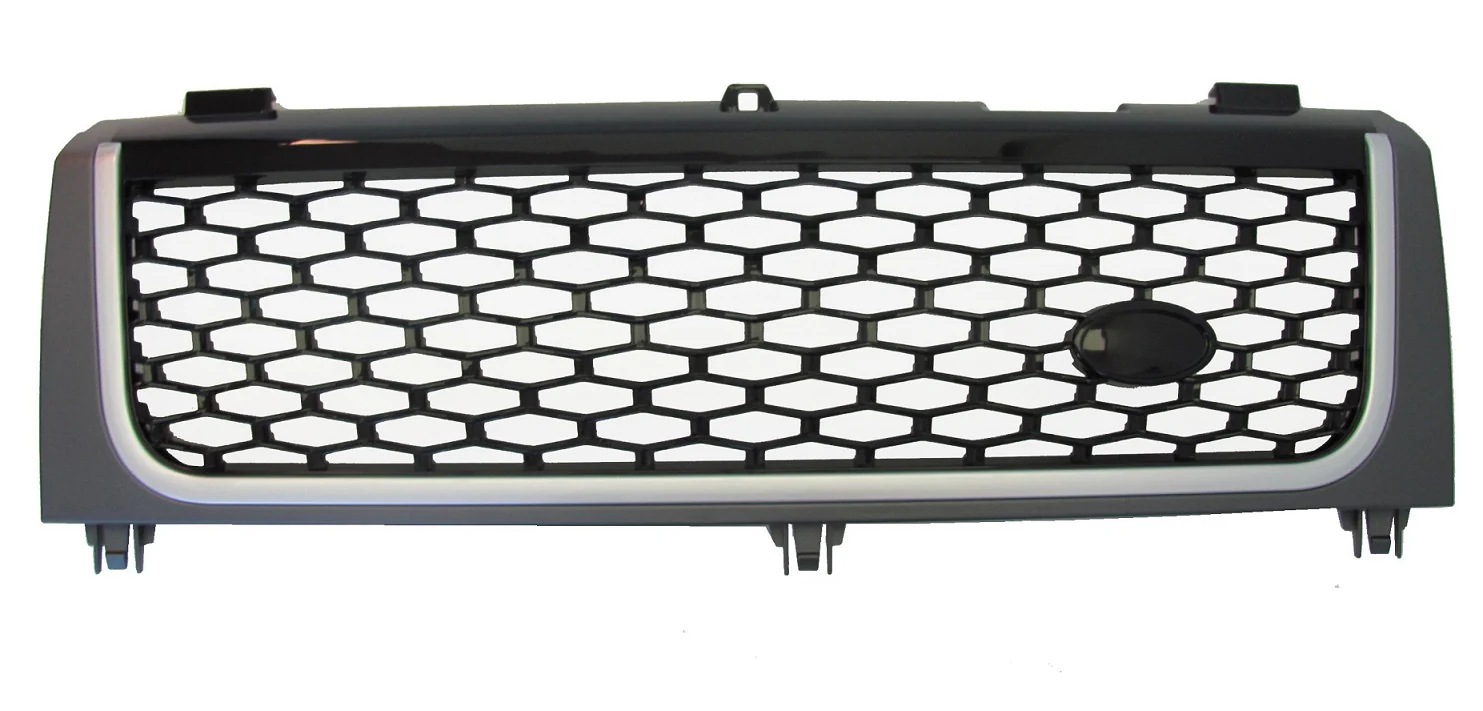 "Autobiography Style" Grille for Range Rover L322 2002-05 (with Square Headlights) - Grey Silver Black - Image 4