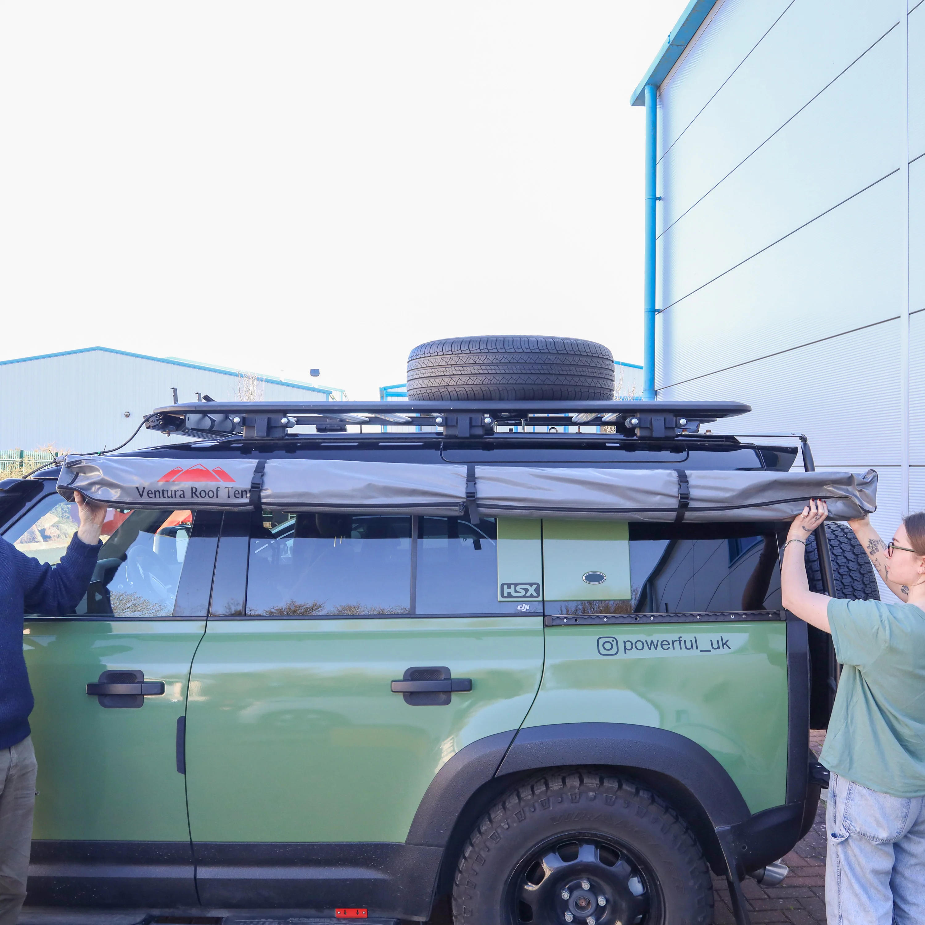 Awning Pillar Mount for Expedition Roof Rack for Land Rover Defender L663 110 - Left - Image 4