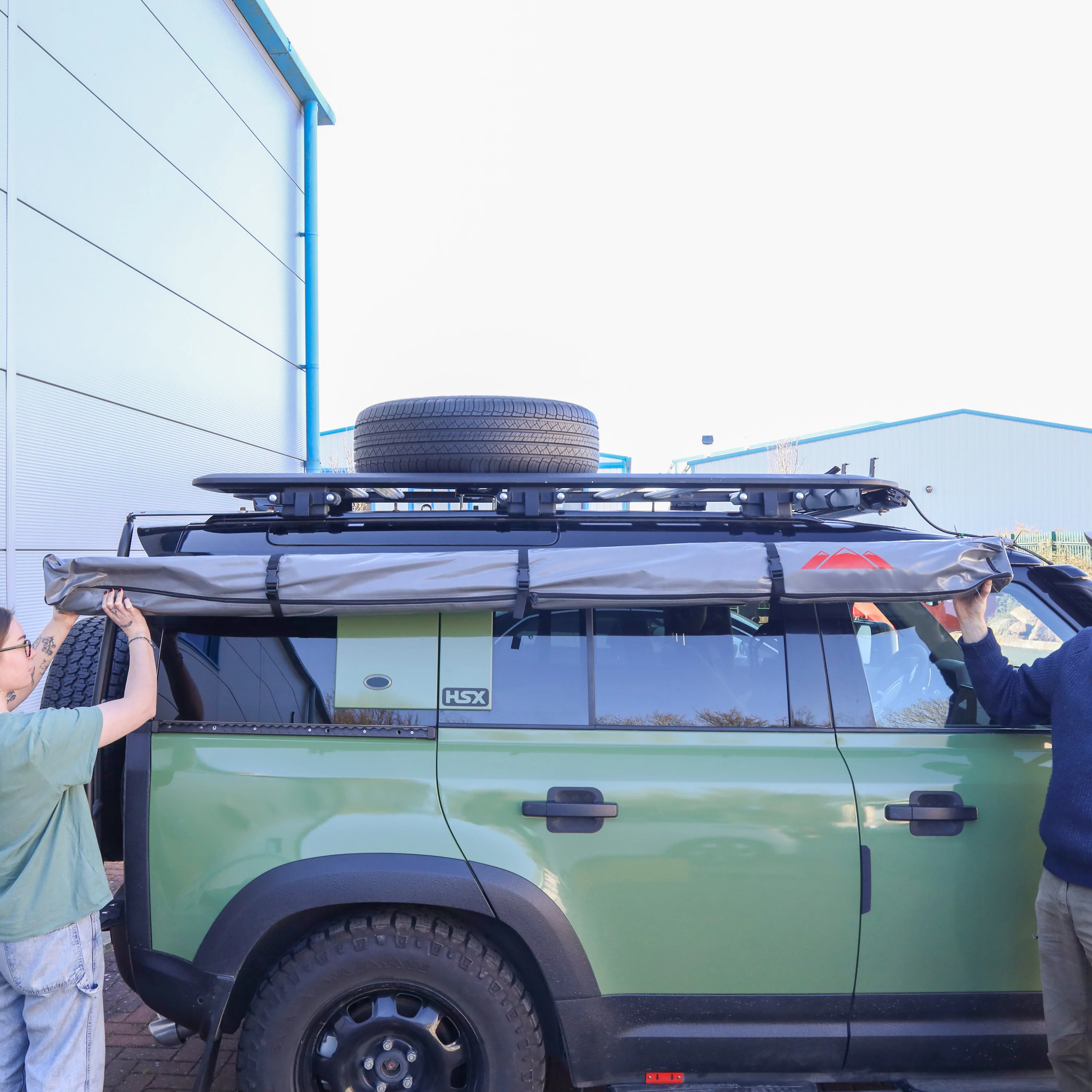 Awning Pillar Mount for Expedition Roof Rack for Land Rover Defender L663 110 - Right - Image 5