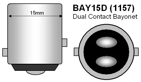 BA15d RED Stop/Tail Bulb 12v 21W / 5W - Image 5