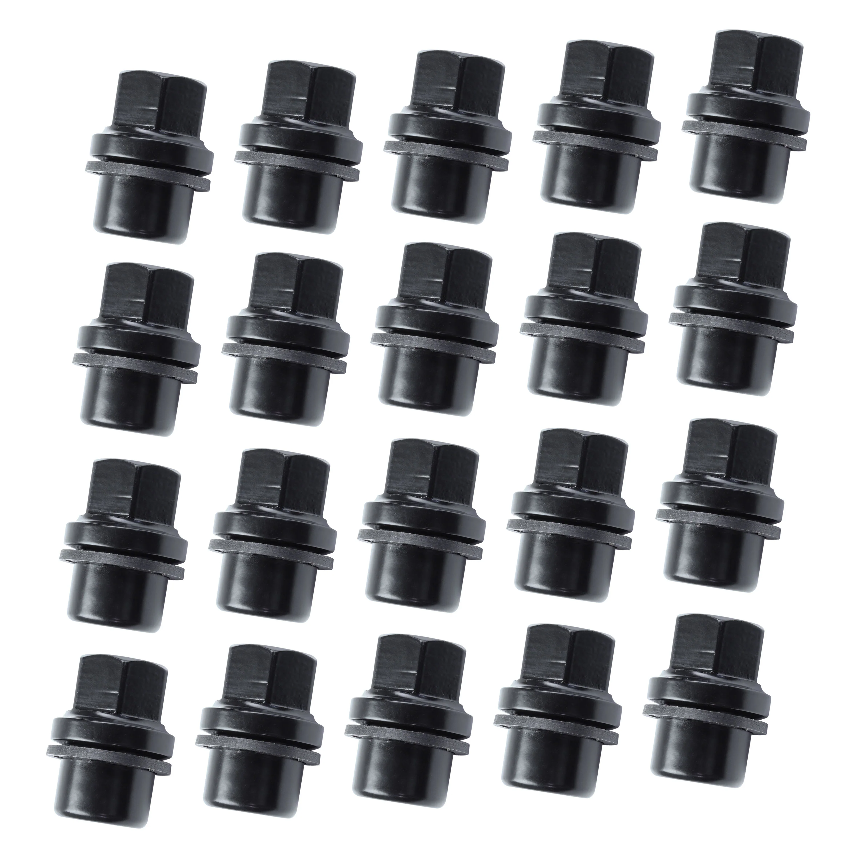 Black Alloy Wheel Nuts 20pc kit for Land Rover Classic Defender - Alloy wheel type - Image 2