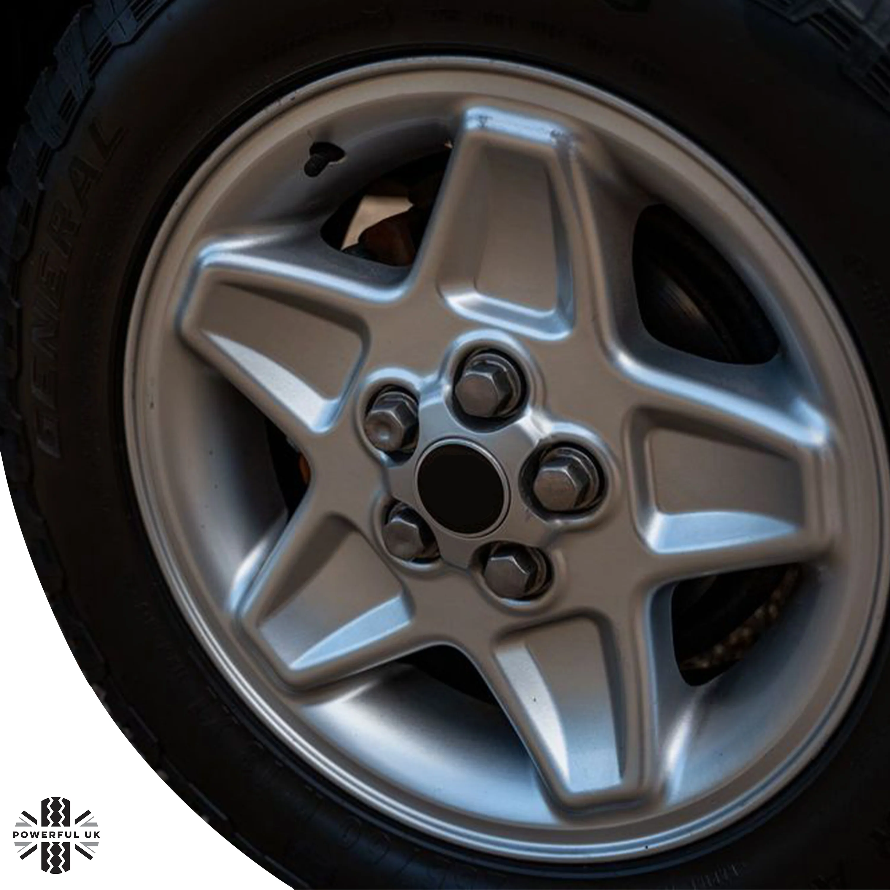 Black Alloy Wheel Nuts 5pc kit for Land Rover Classic Defender - Alloy wheel type - Image 3