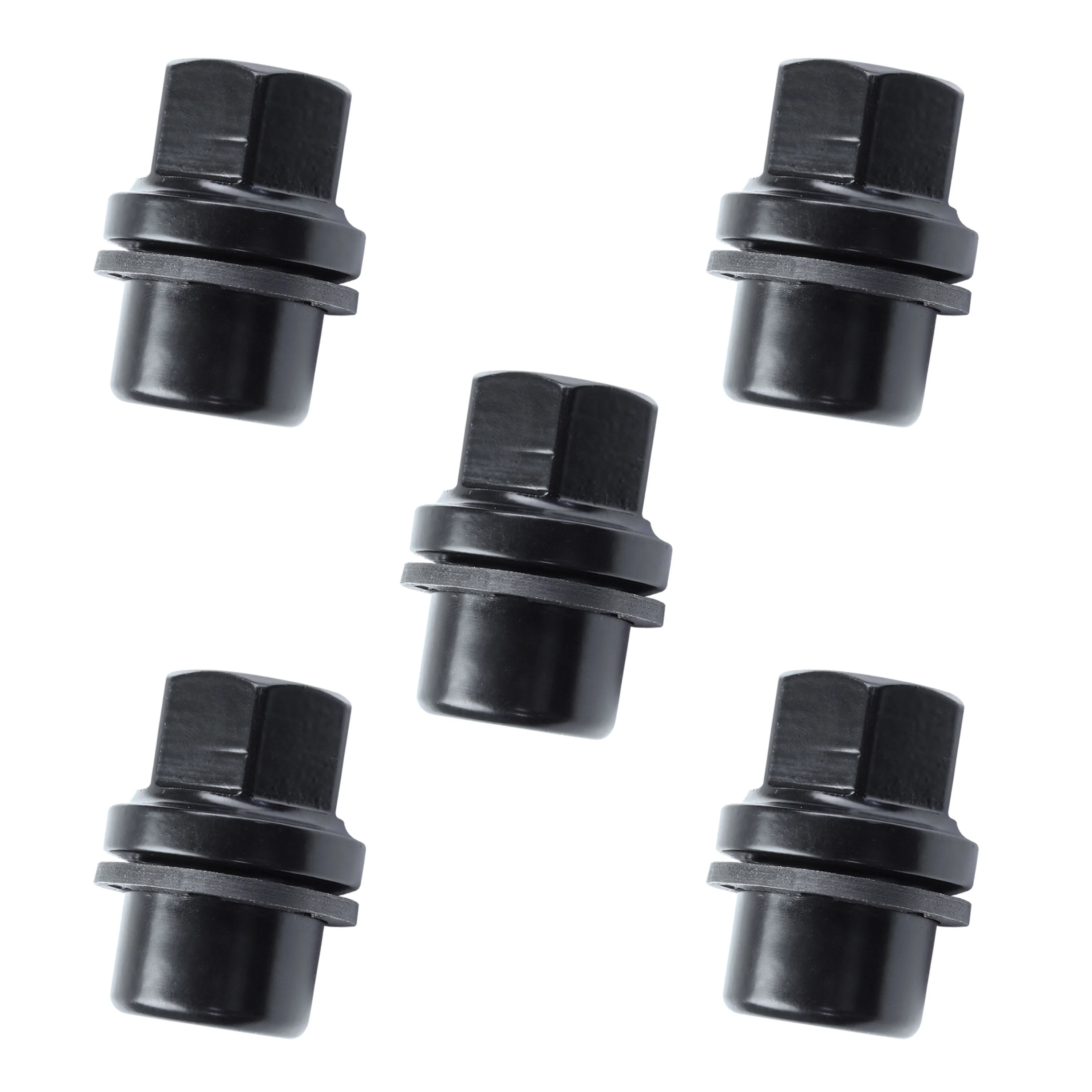 Black Alloy Wheel Nuts 5pc kit for Land Rover Discovery 1 - Alloy wheel type - Image 2
