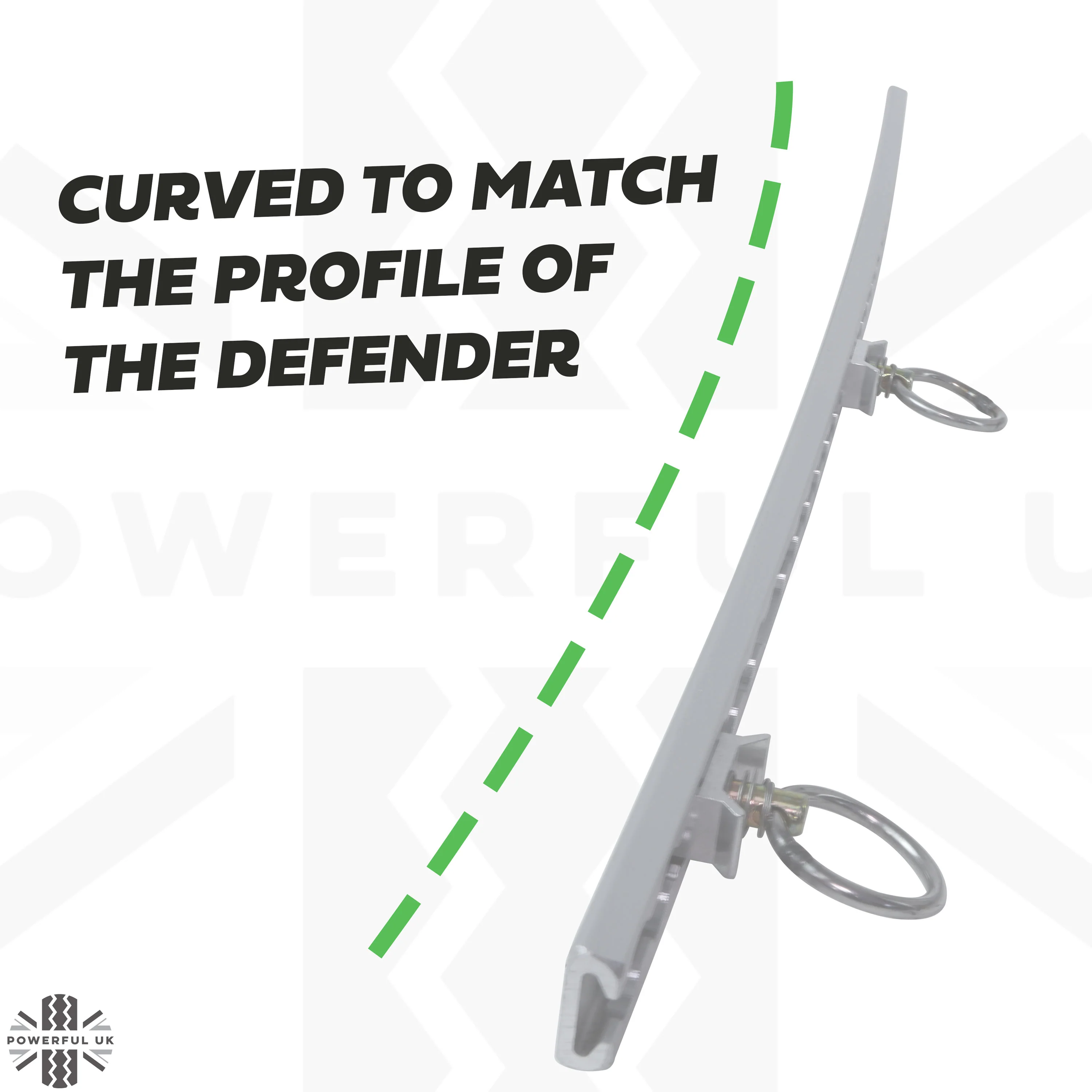 Black Anodised Utility Side Rail for Land Rover Defender L663 90 - Left Kit - Image 5