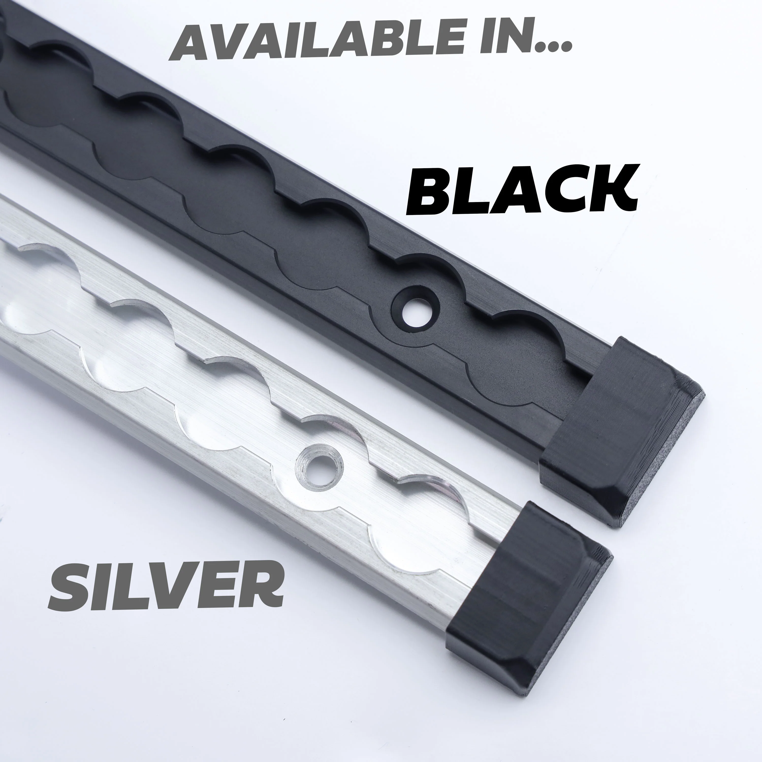 Black Anodised Utility Side Rail for Land Rover Defender L663 90 - Left Kit - Image 7