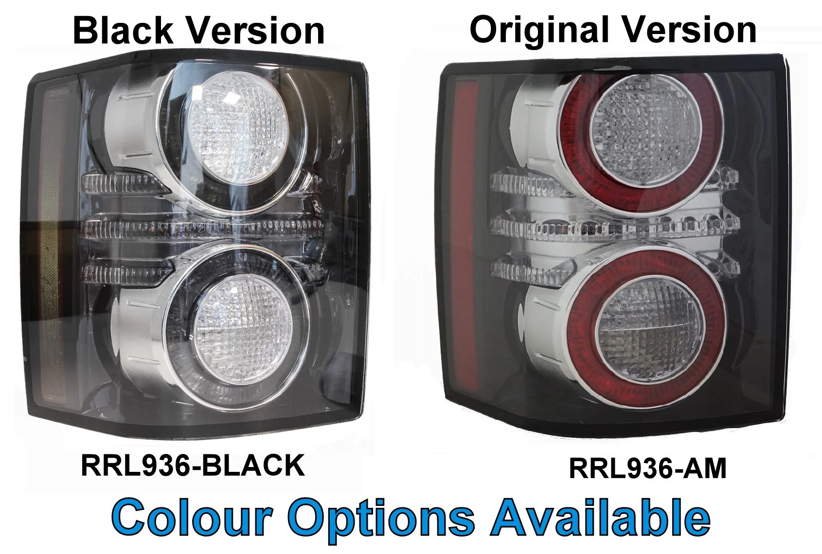 "Black Edition" LED Aftermarket Rear Lights Lamp for Range Rover L322 Vogue 2012+  - PAIR - Image 10