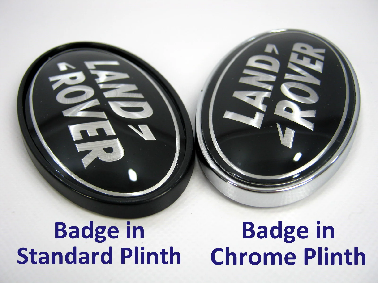 Black & Silver Badge on Chrome Plinth for Range Rover Evoque - Image 4