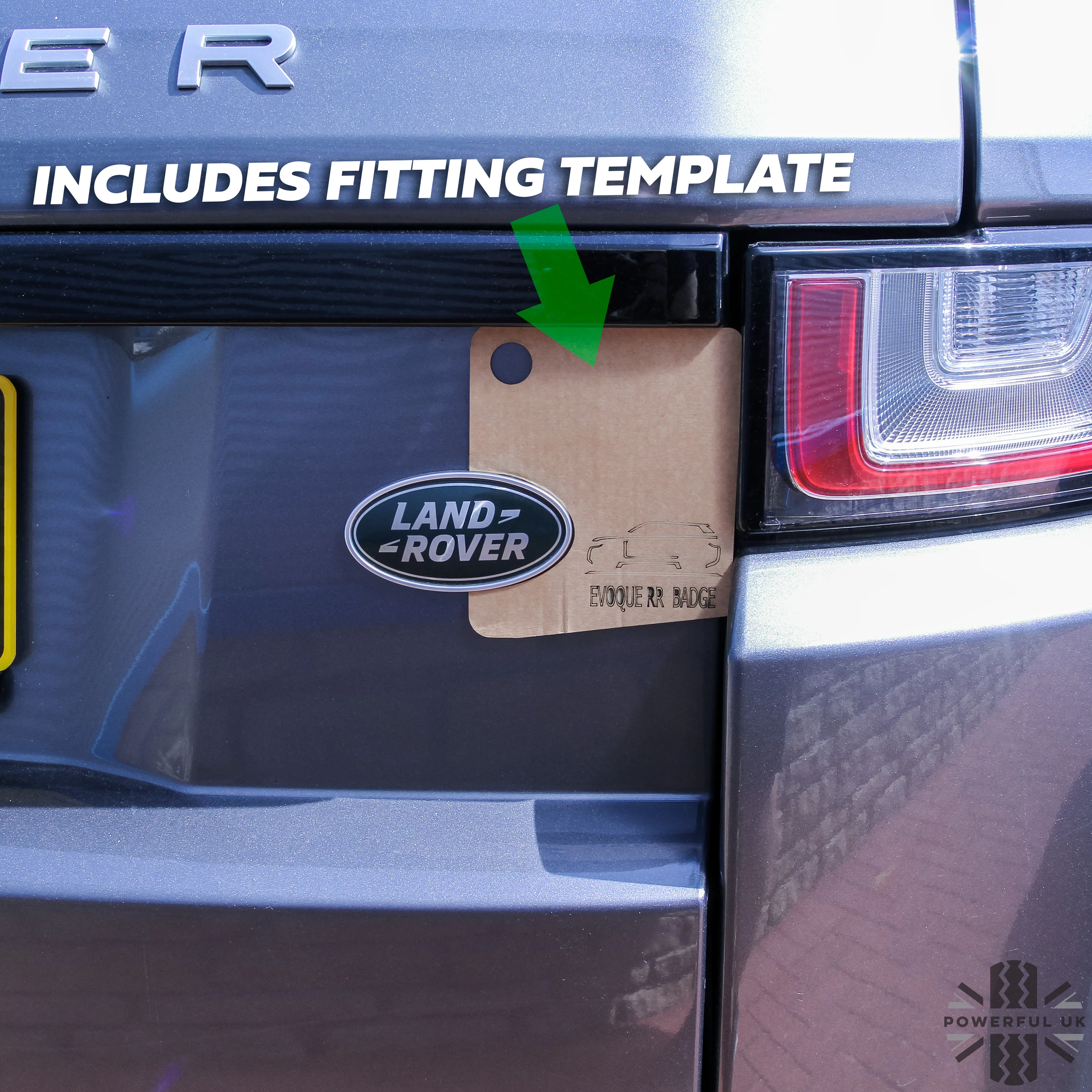 Black & Silver Badge on Chrome Plinth for Range Rover Sport L494 - Image 9